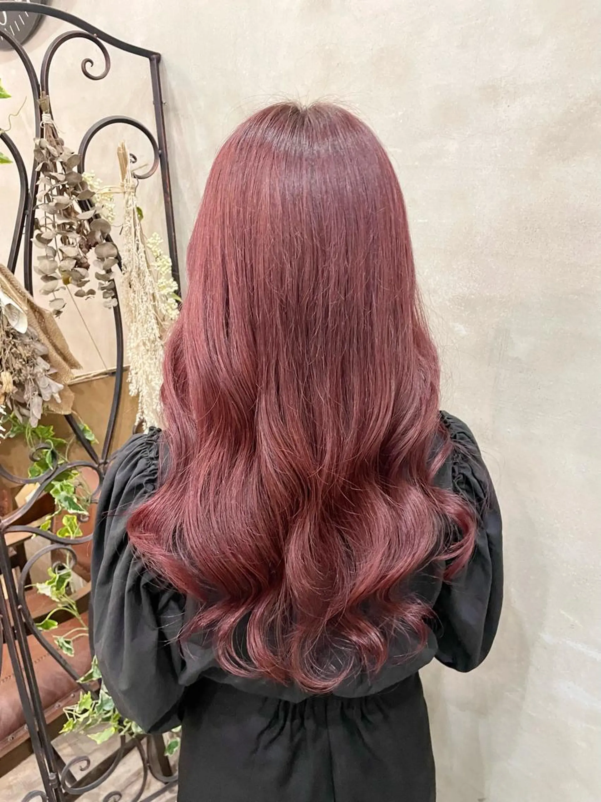 ロング カラー ヘアアレンジ カット ヘアカラー トリートメント 【ピンク/韓国ヘア/ ヘアセット】亜海のヘアスタイル