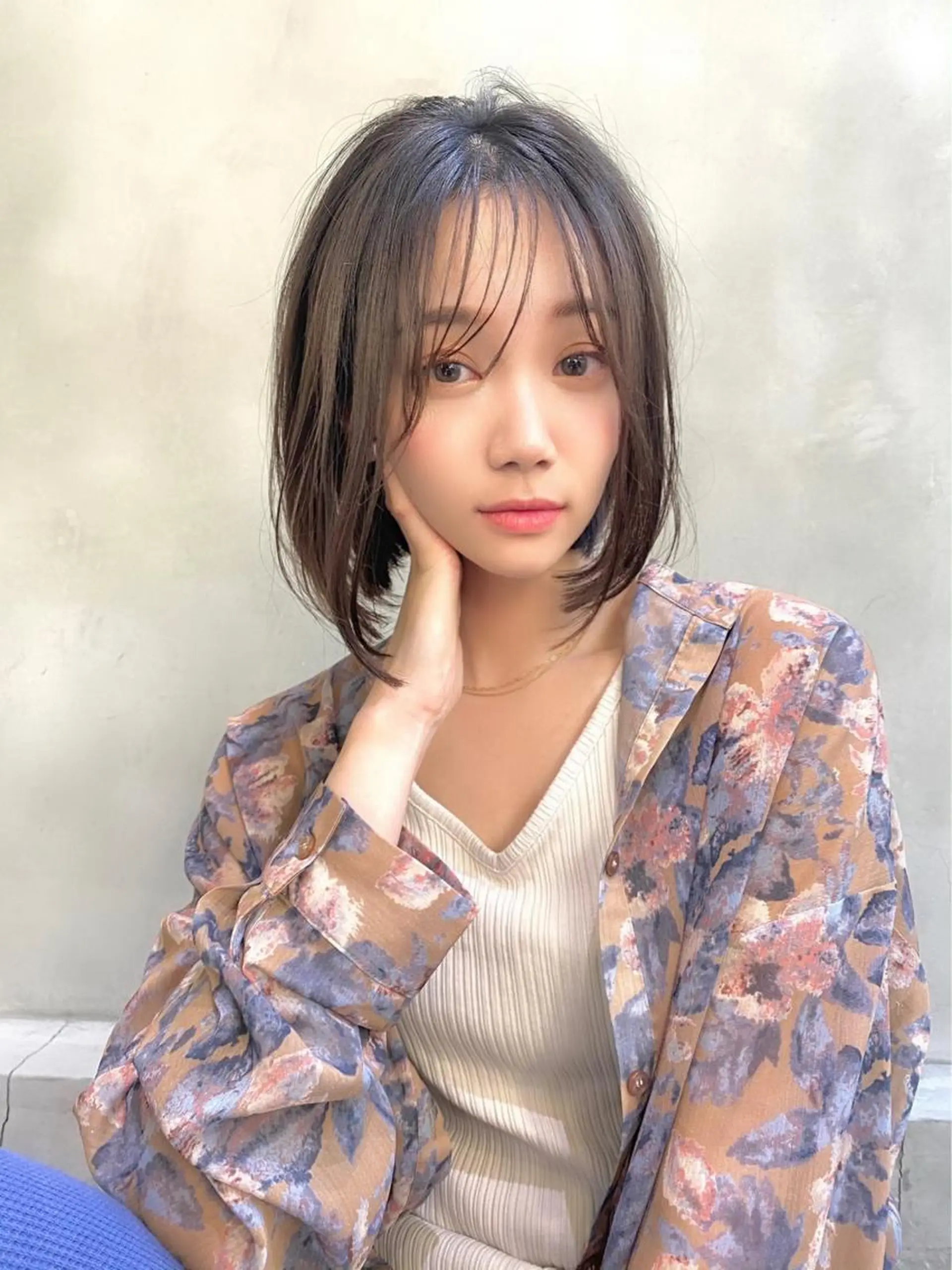 ミディアム カラー hao所属・西山 頌太のヘアスタイル