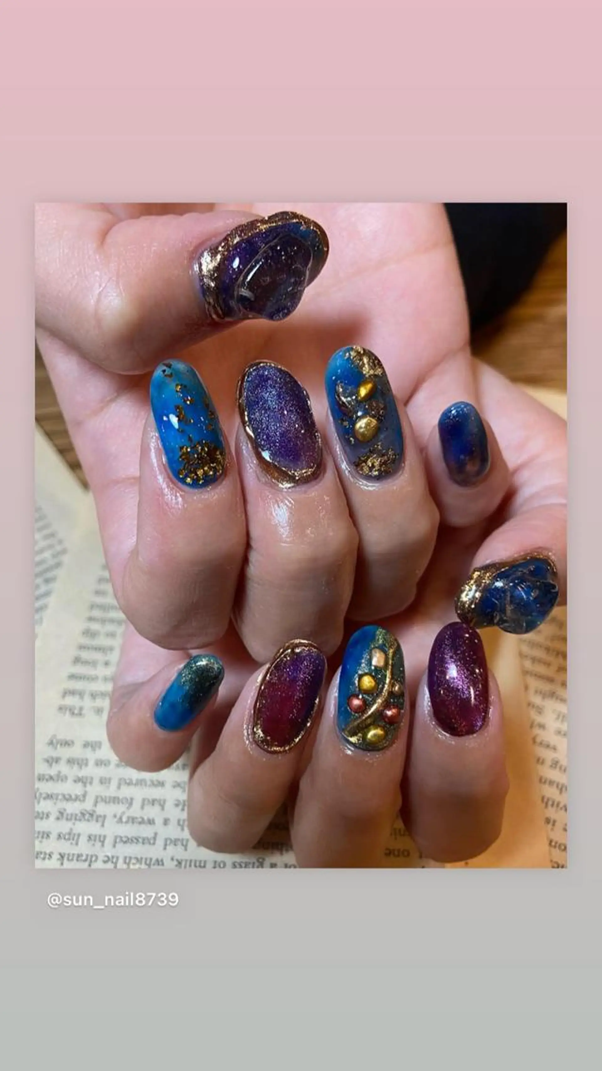 ネイル アートネイル キラキラネイル マグネットネイル ミラーネイル ニュアンスネイル . unffのネイルデザイン