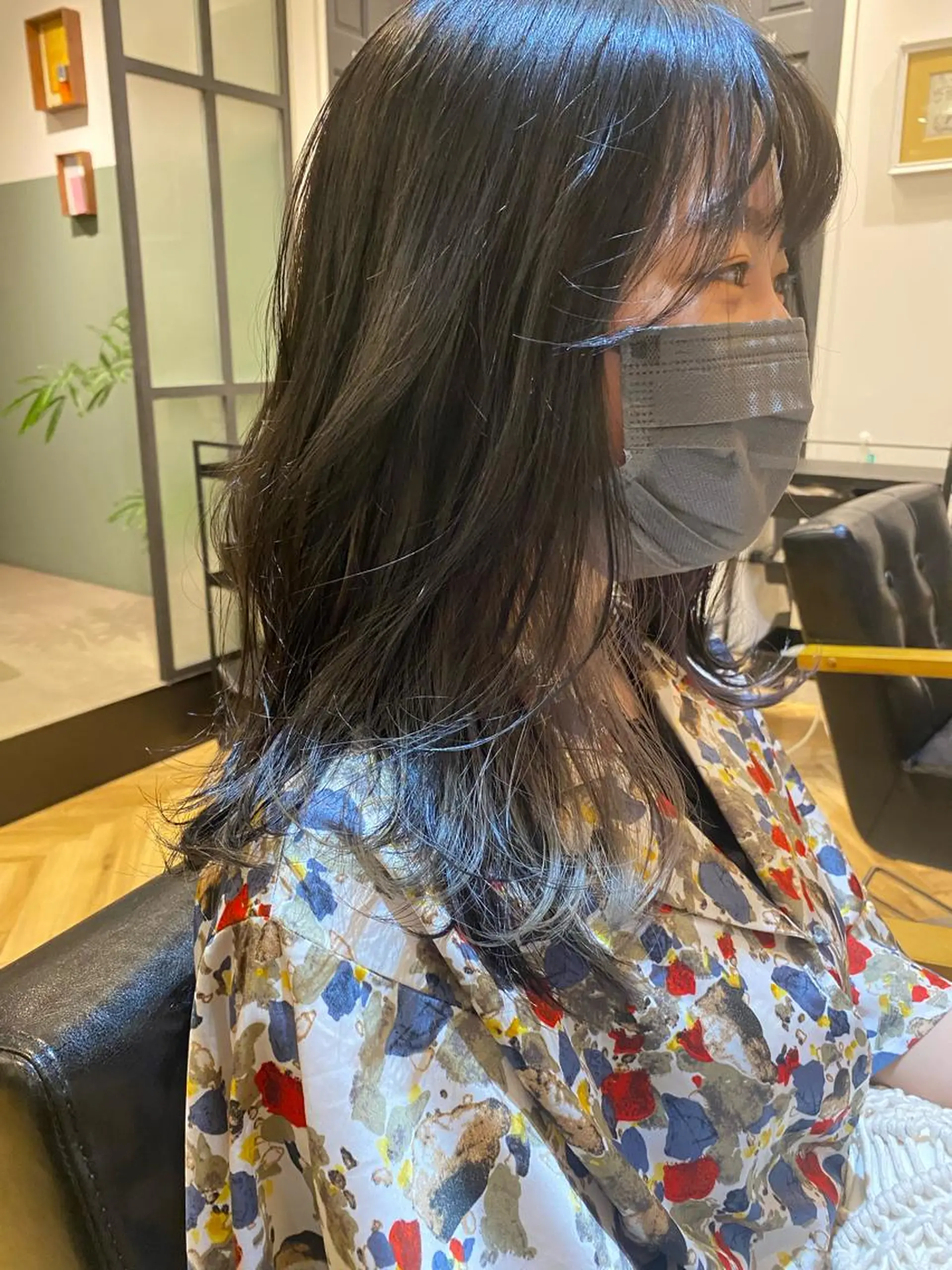 ミディアム カット ヘアカラー 大内田 凌馬のヘアスタイル