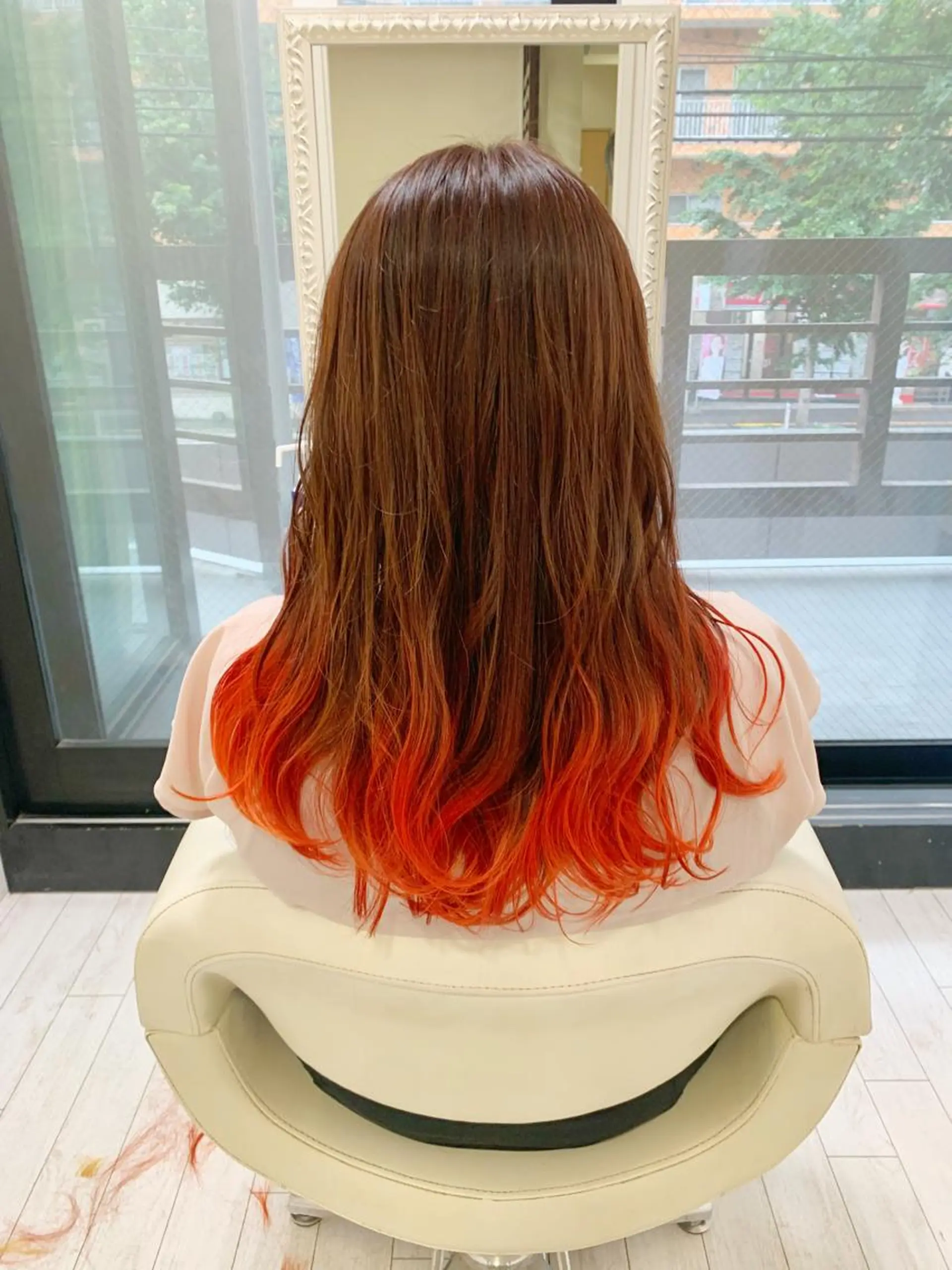 ロング 韓国風ヘア ロング カット ヘアカラー トリートメント マルナ本店 ペコのヘアスタイル