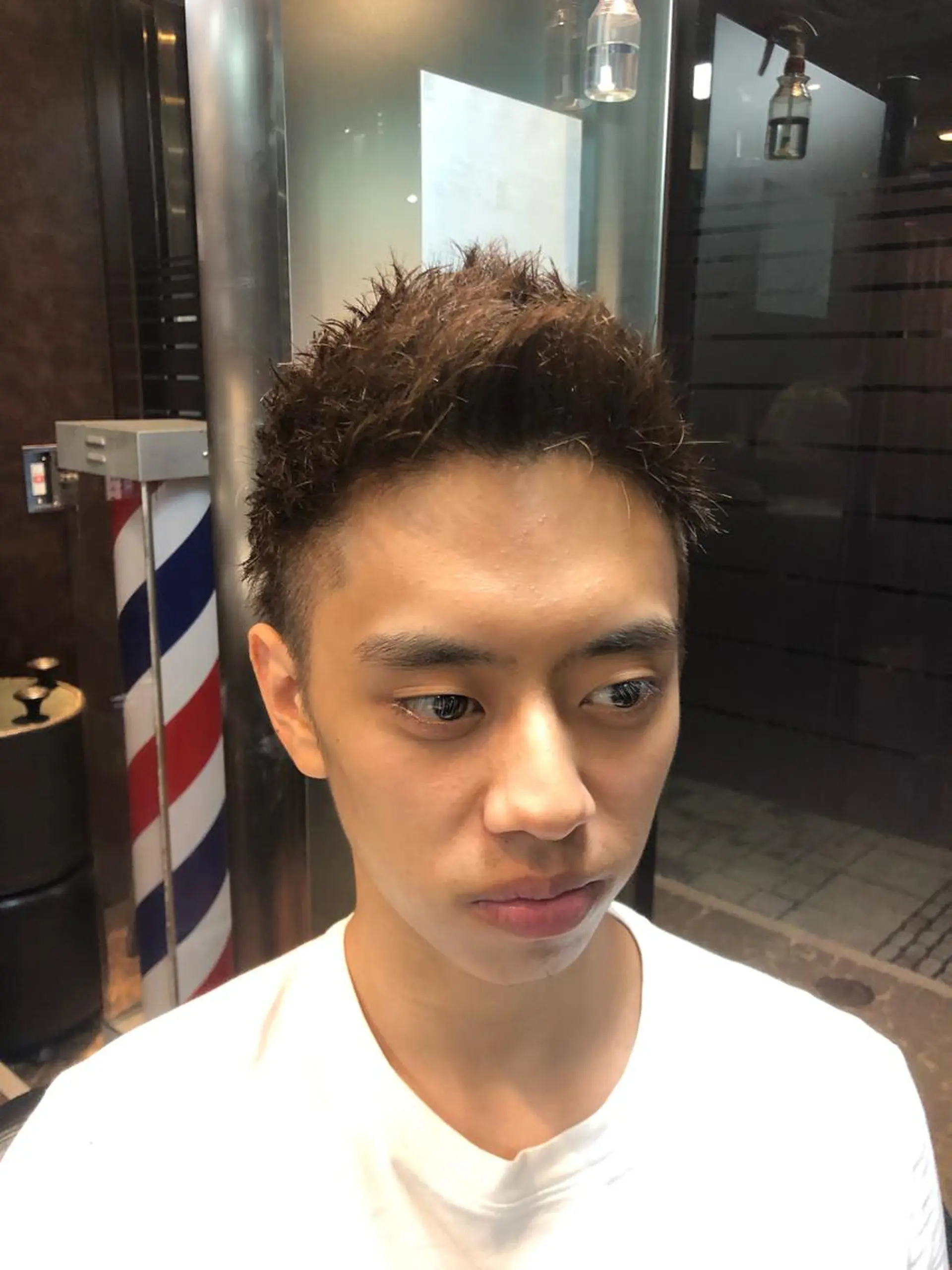 ショート カラー メンズ モヒカン 【店長】福田 健人のヘアスタイル