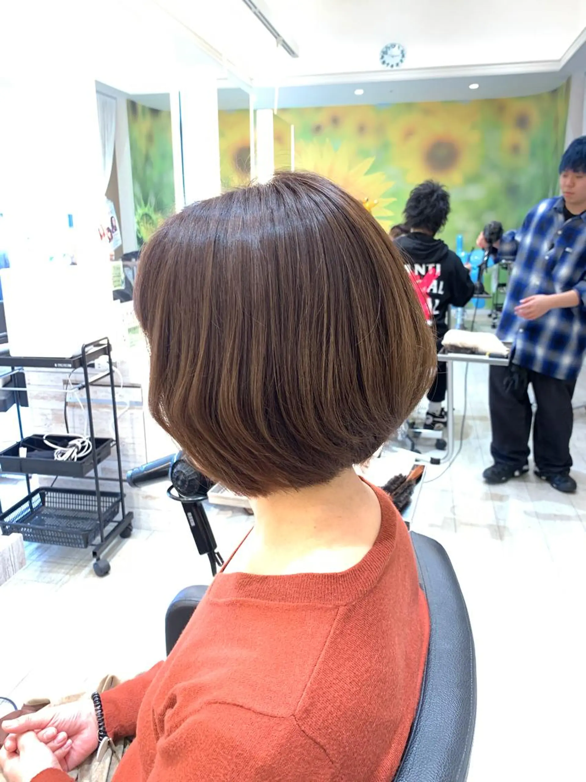 ショート カット レイヤー／パーマ 西山賢志のヘアスタイル