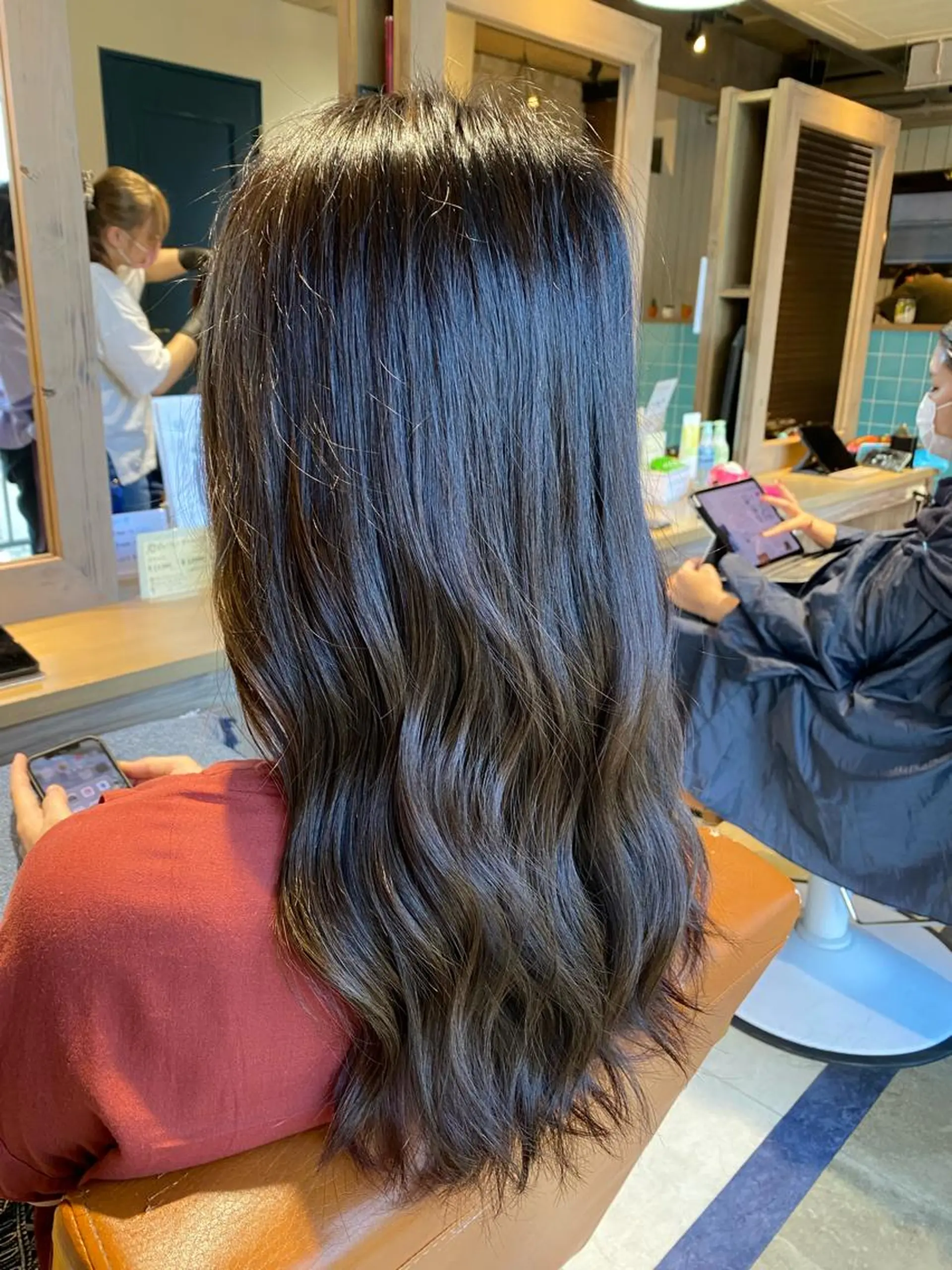 セミロング カラー ヘアアレンジ ヘアカラー トリートメント 🟣メンズパーマ 川端 永遠🟣のヘアスタイル