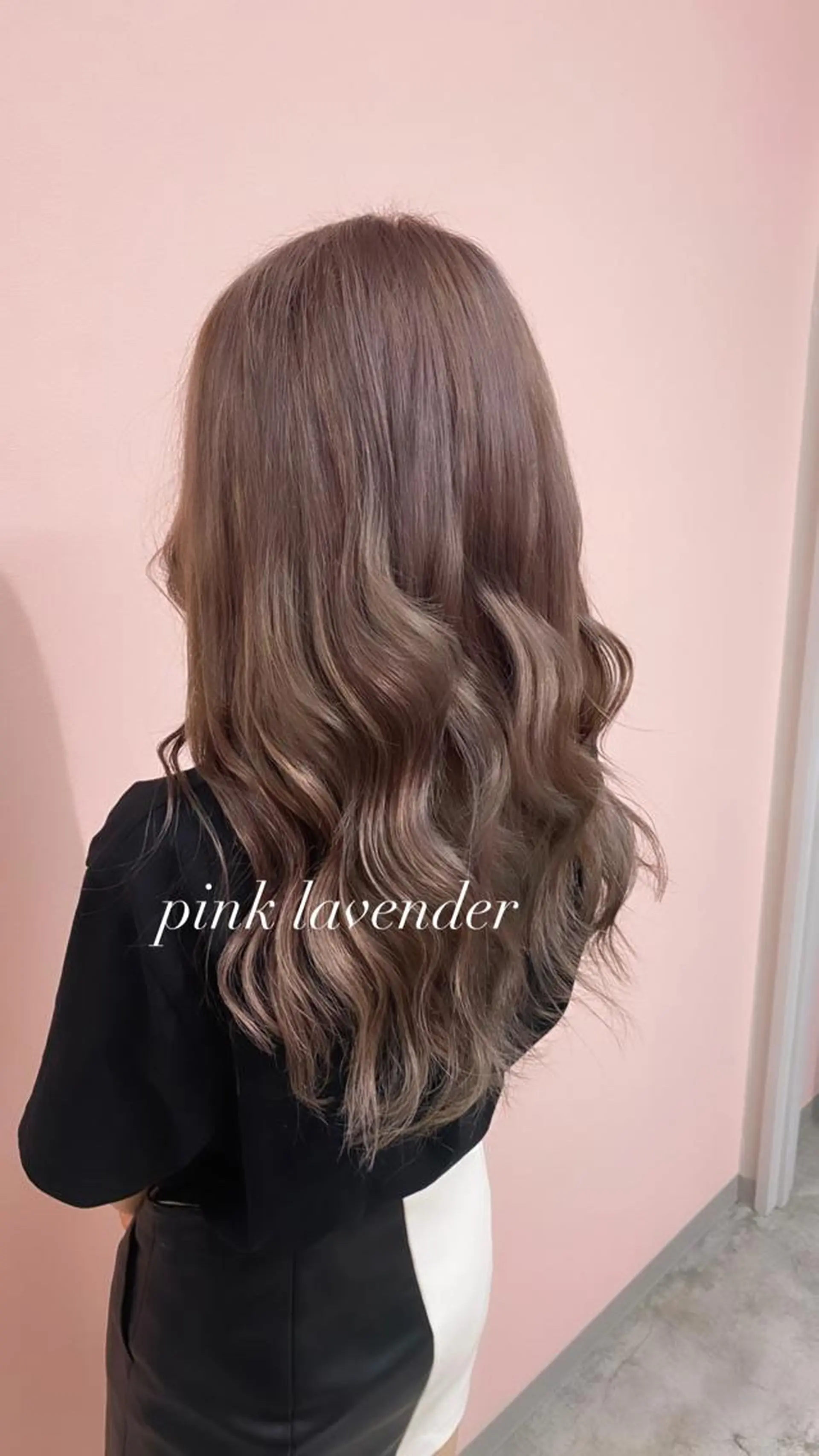 セミロング ピンクラベンダー RIYA❤︎ Aujuaソムリエのヘアスタイル