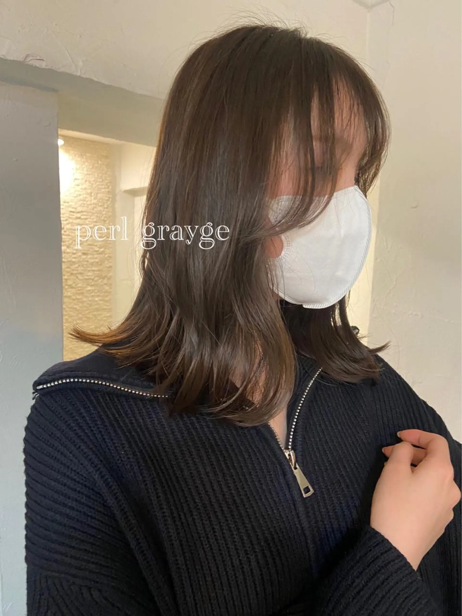 ミディアム カラー ベージュカラー ブリーチ 透明感カラー ダブルカラー グレージュ SALOWIN恵比寿所属・ヘッドスパで脳を 整える✨chacoのヘアスタイル