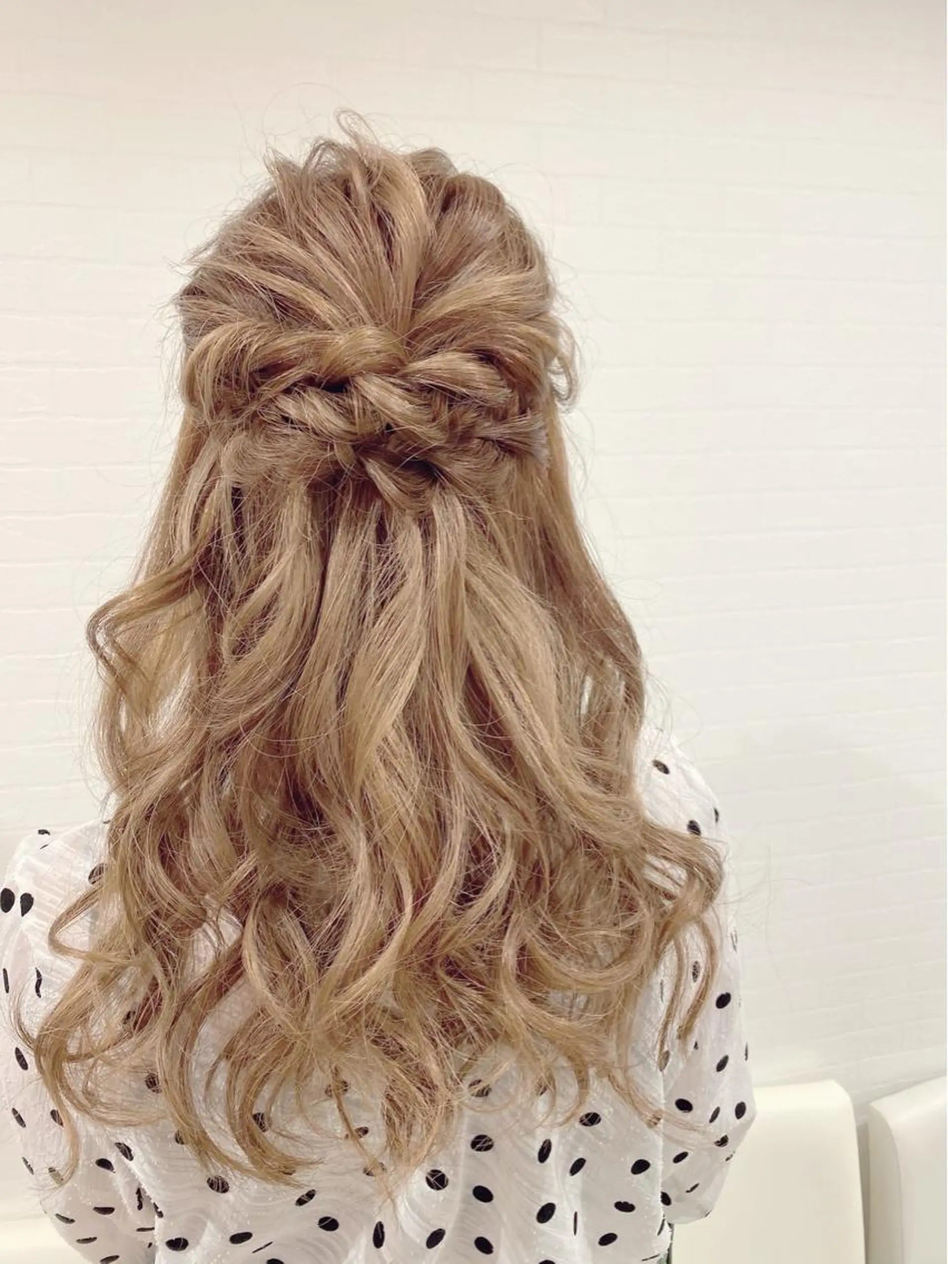 ヘアアレンジ ハーフアップ ヘアセット GRANLUSSO 〜グランルッソ駅前店所属・木口 嘉美のヘアスタイル