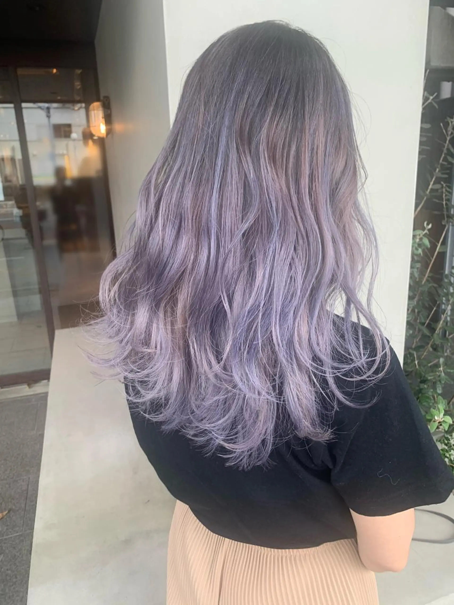 セミロング ヘアカラー ブリーチ/アレンジ 天満/chihiroのヘアスタイル