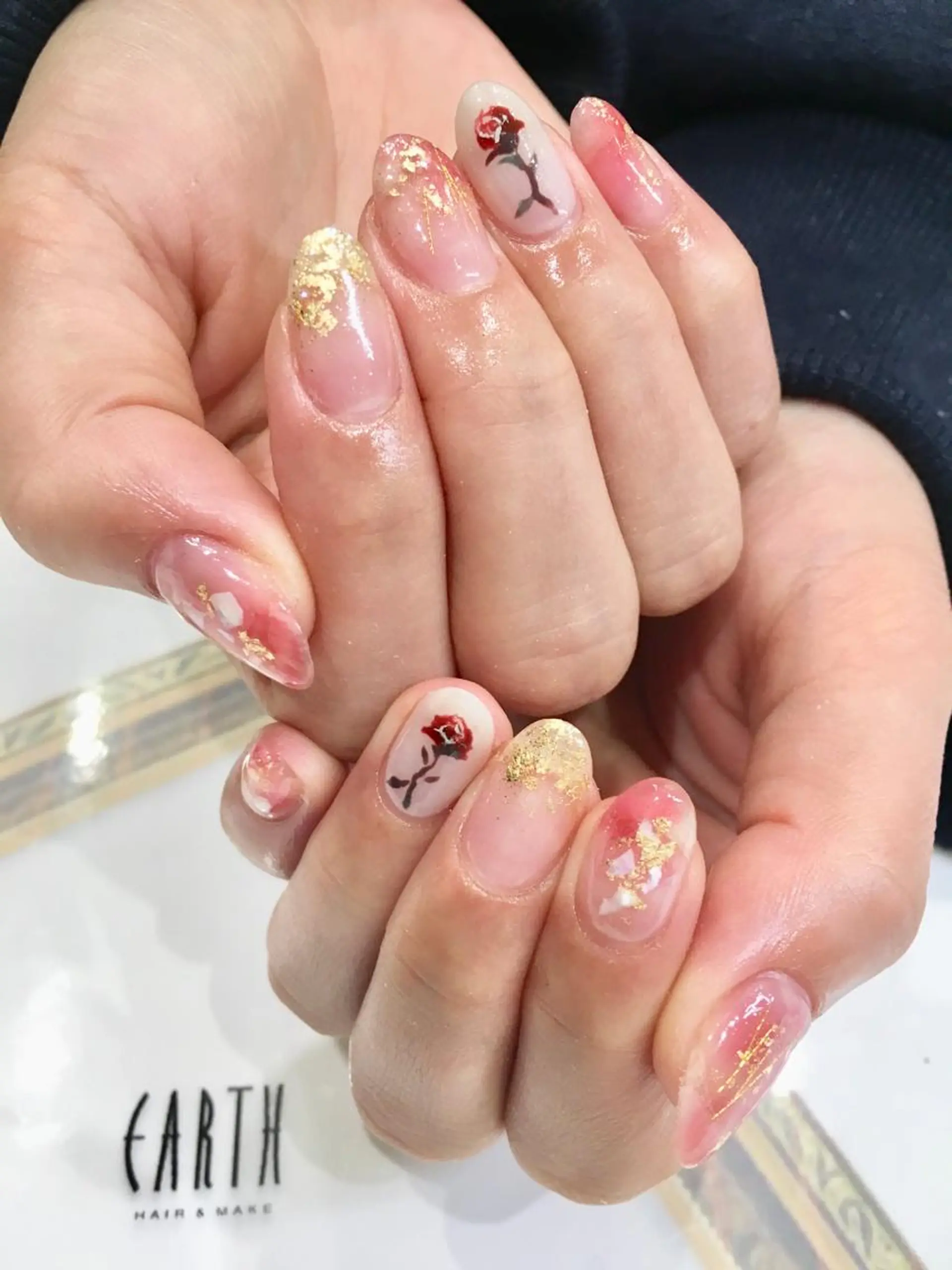 ネイル アートネイル ハンドネイル 佐藤 まりえのネイルデザイン