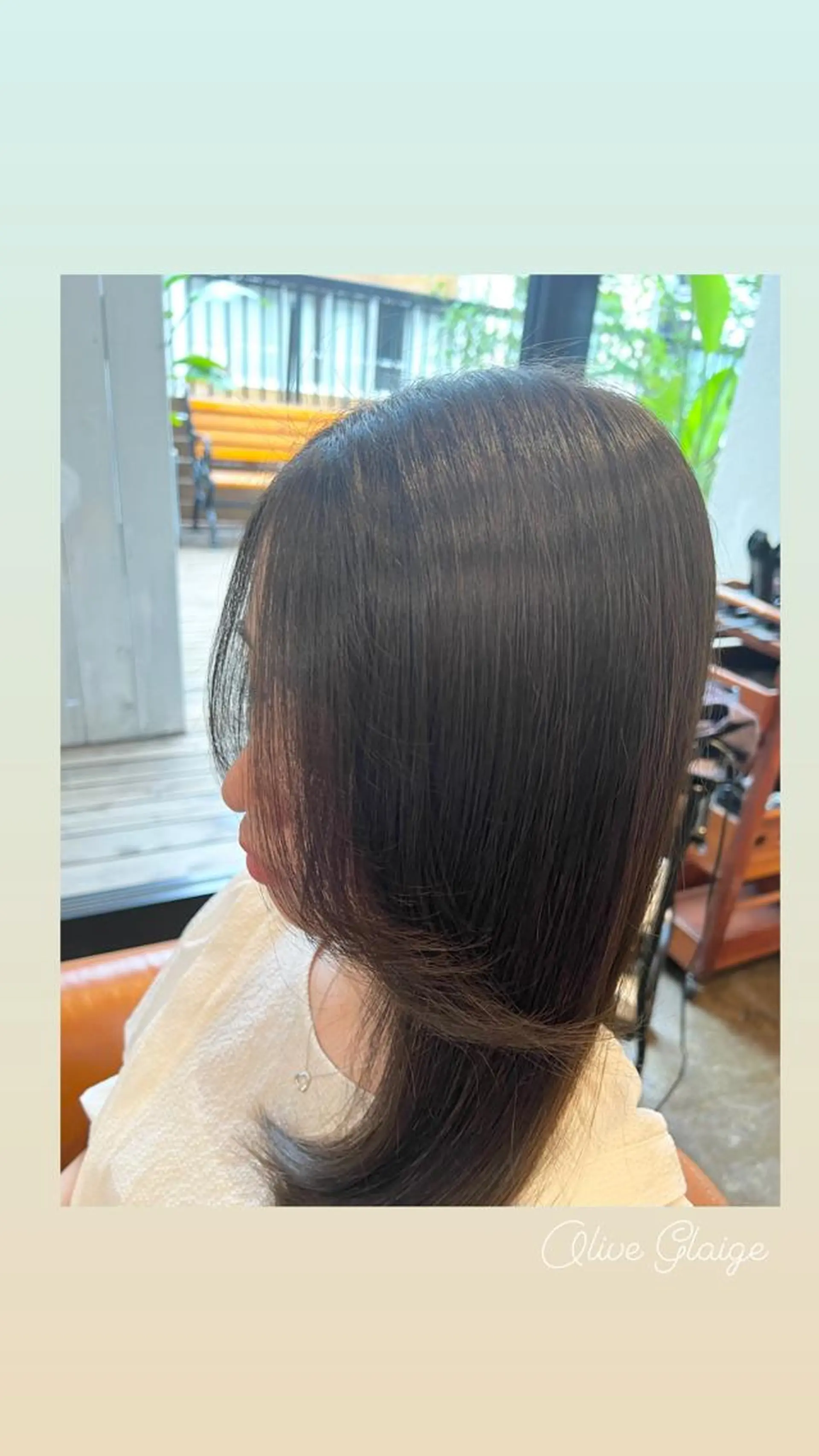 ロング カラー ベージュカラー 透明感カラー オリーブベージュ カット ヘアカラー トリートメント ハイライト/インナー /ブリーチ/レイヤーのヘアスタイル