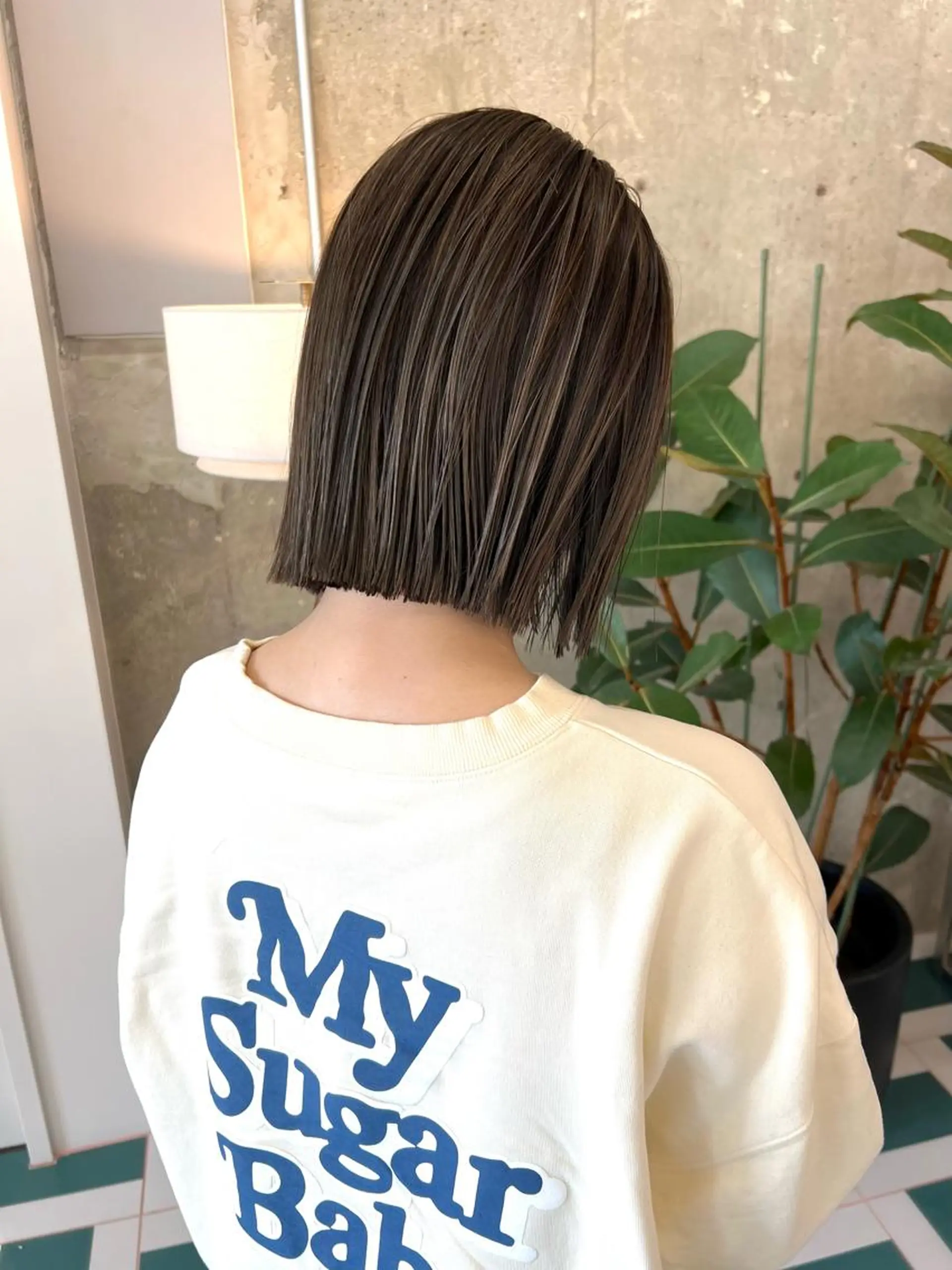 ショート カラー ハイライトカラー ハイライト カット ヘアカラー ハイライトカラー MINAMIのヘアスタイル