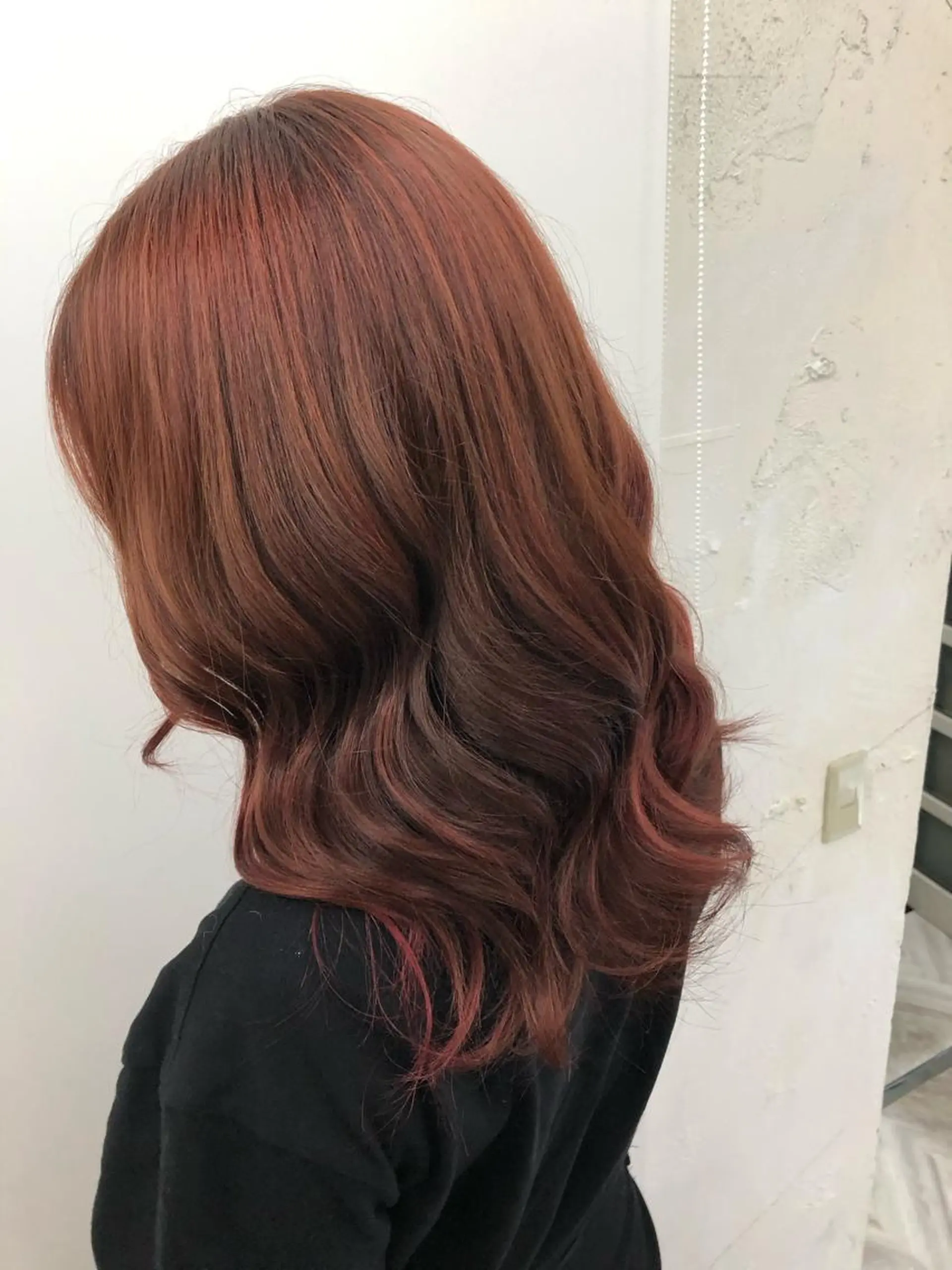 ミディアム カラー ヘアアレンジ シールエクステ バレイヤージュ ブリーチ ハイライトカラー ハイトーンカラー alpha. カラーエクステ下妻のヘアスタイル