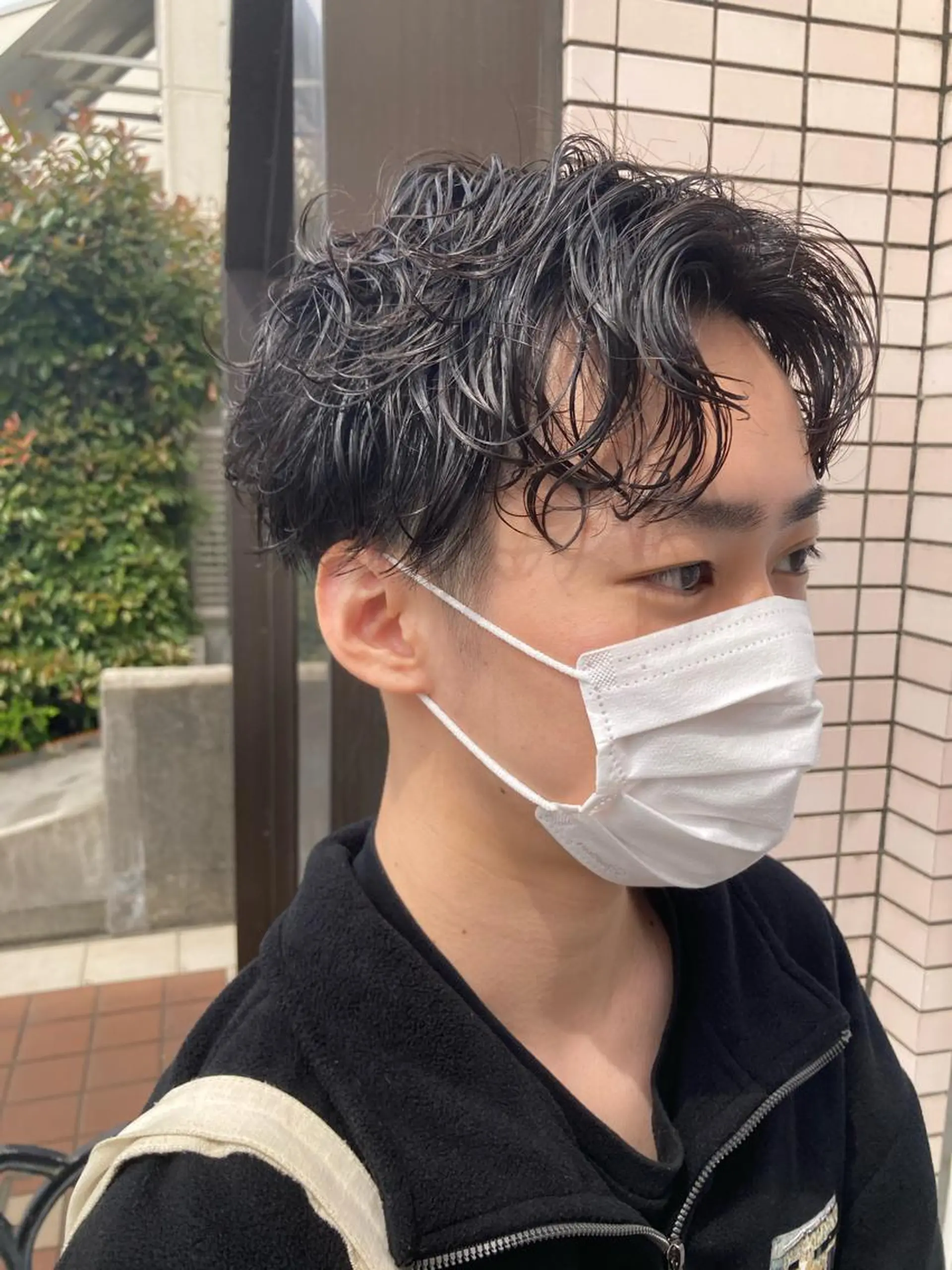 ショート メンズ カット パーマ 永井 大希のヘアスタイル