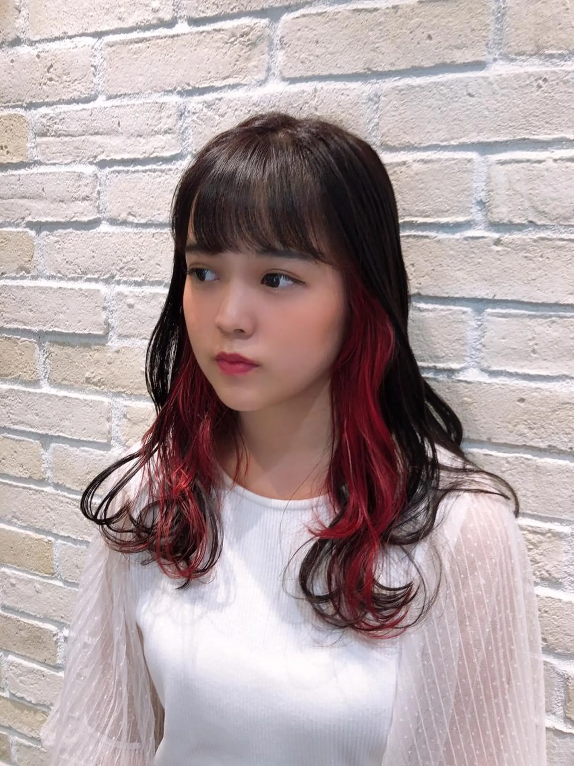 カラー レッドカラー 自宅での再現性👌 溝の口/中裕樹のヘアスタイル