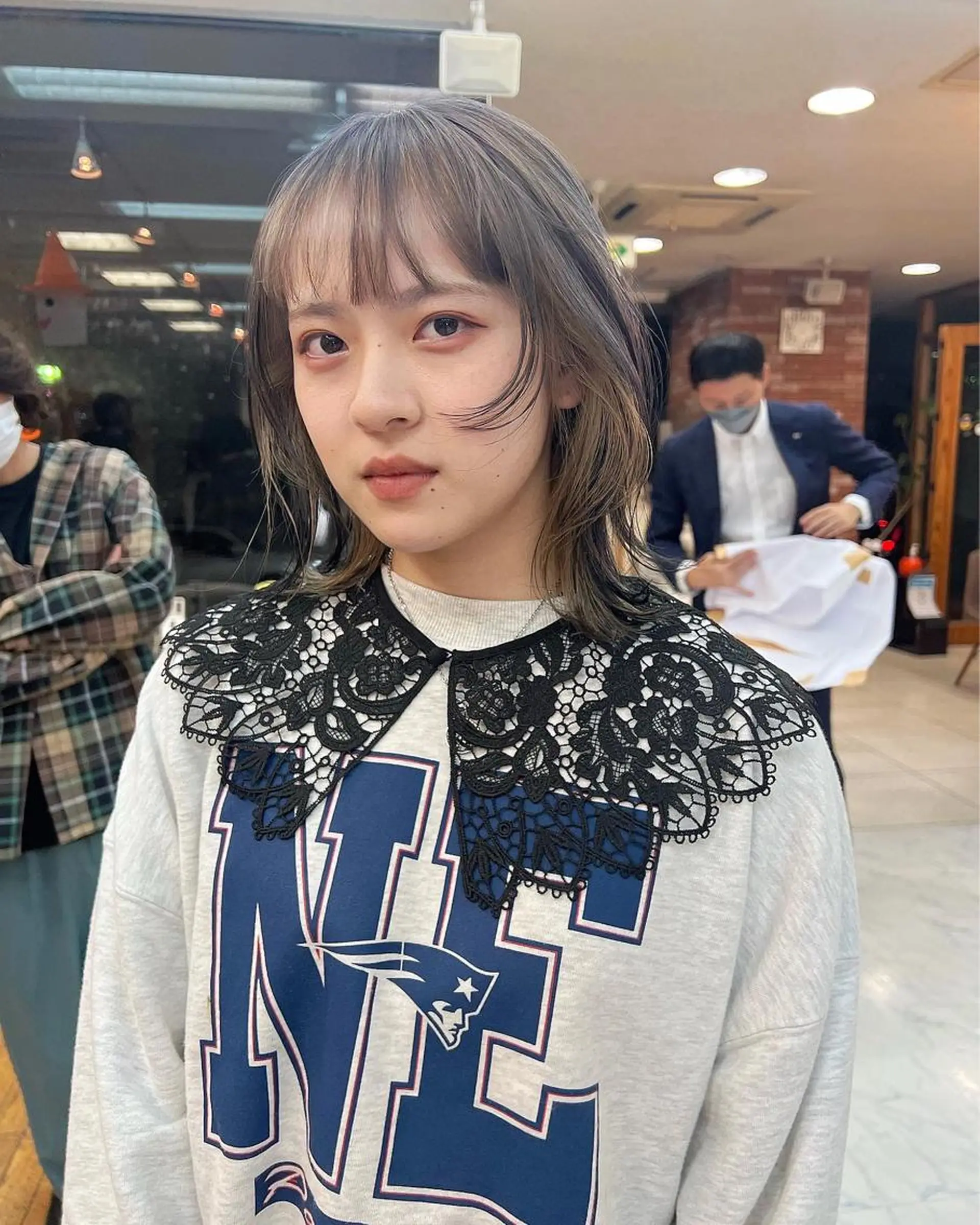 ミディアム カラー カット ヘアカラー haco＋所属・圧倒的デザイン力 店長🎨RENAのヘアスタイル