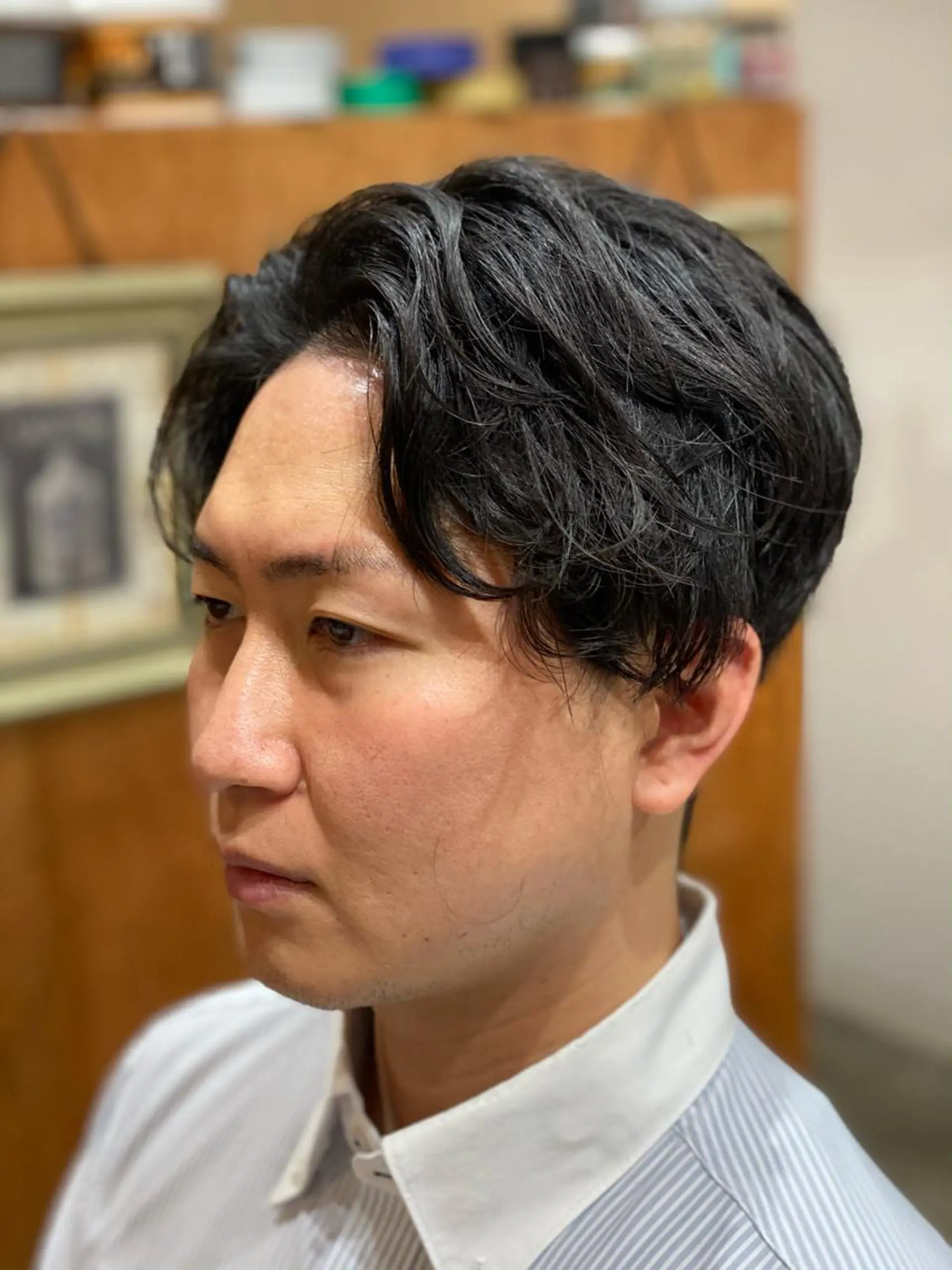 ミディアム メンズ BARBER ellenのヘアスタイル