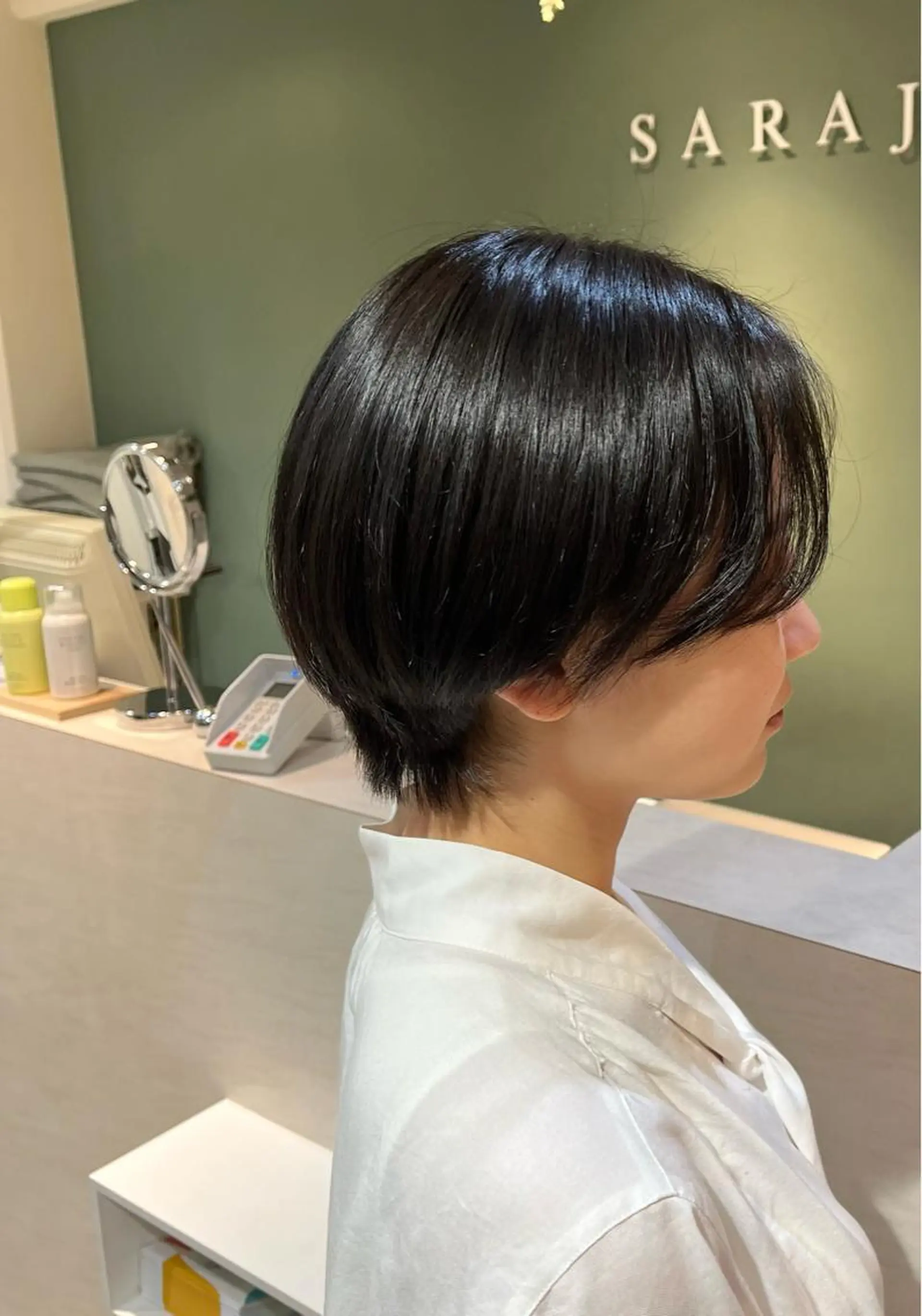 ショート カラー ブラウンカラー ナチュラルブラウン saraju 梅田店所属・安来柚乃 ヤスキユノのヘアスタイル