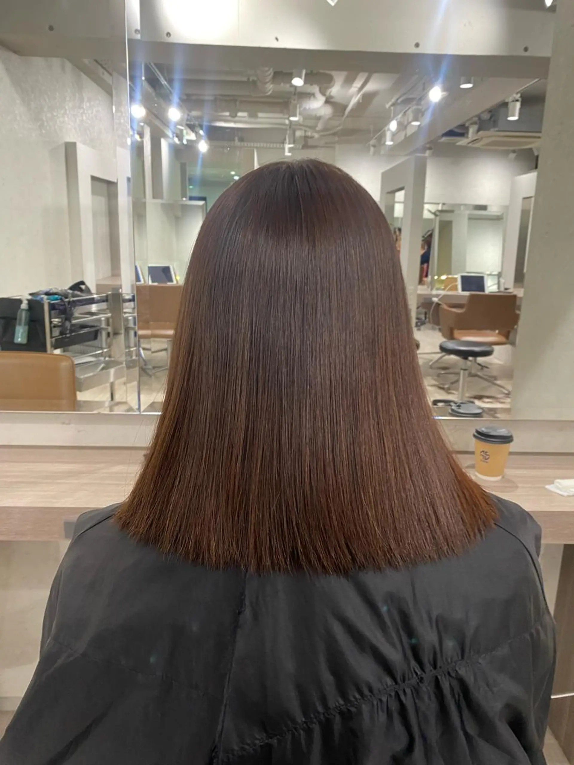 ミディアム 縮毛矯正 メンズ特化 刈り上げない/金井のヘアスタイル