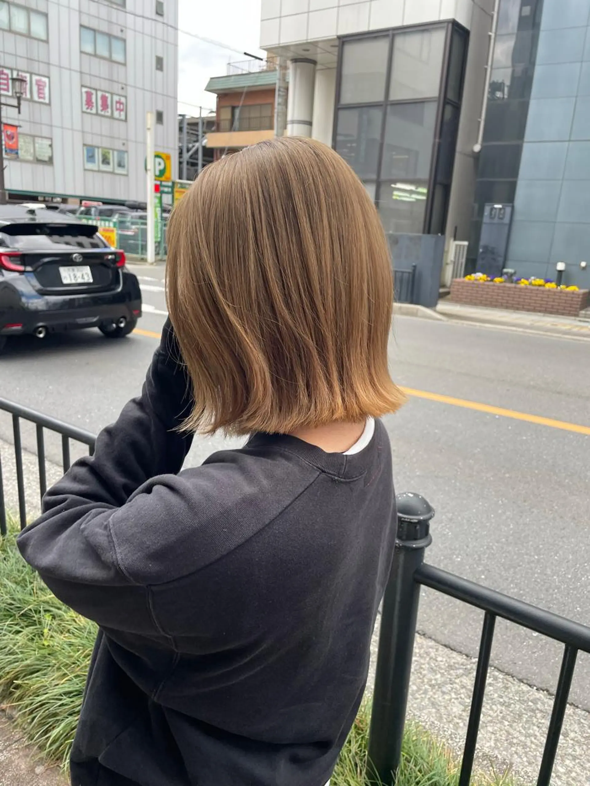 ショート カラー カット ヘアカラー トリートメント 【完全個室】髪質改善 暖色カラー/山崎唯奈のヘアスタイル