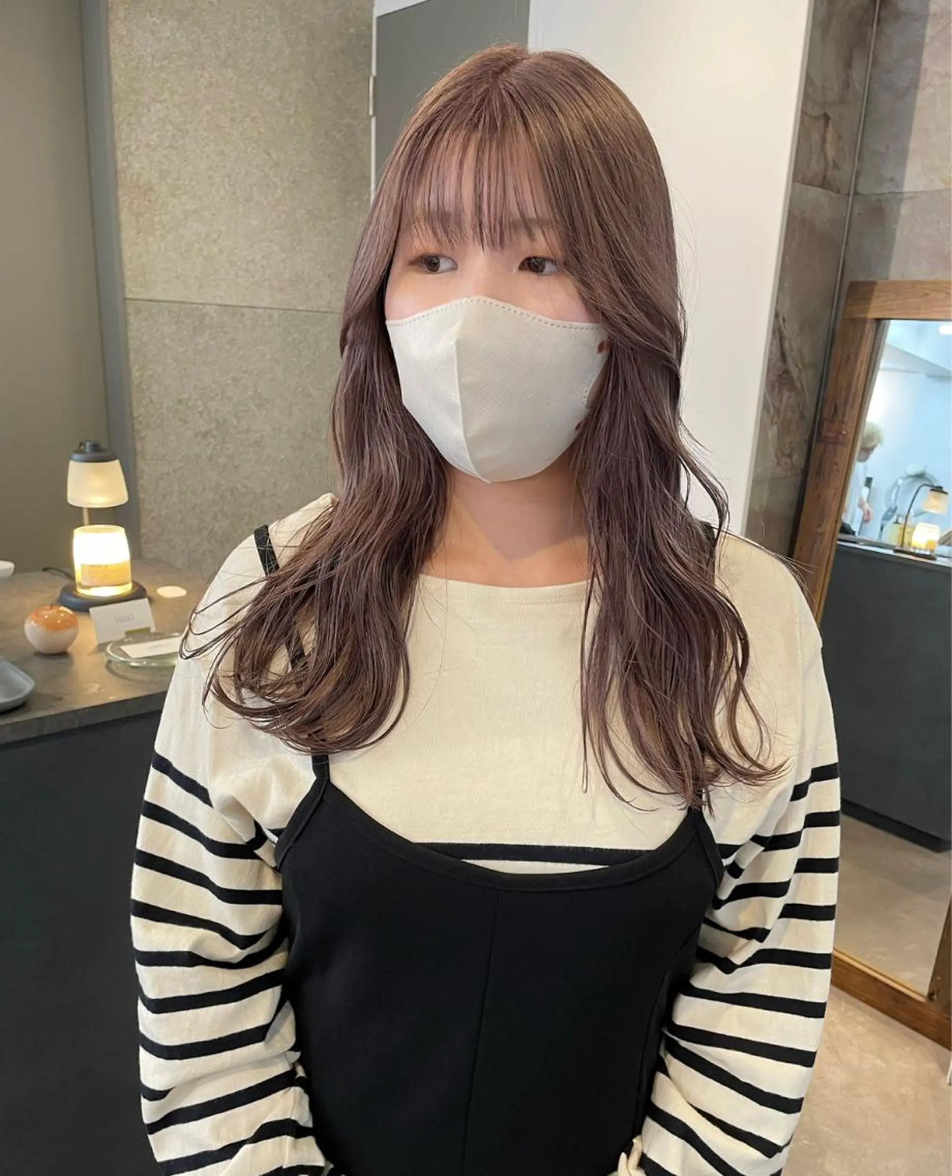 ロング カラー 原 菜帆のヘアスタイル