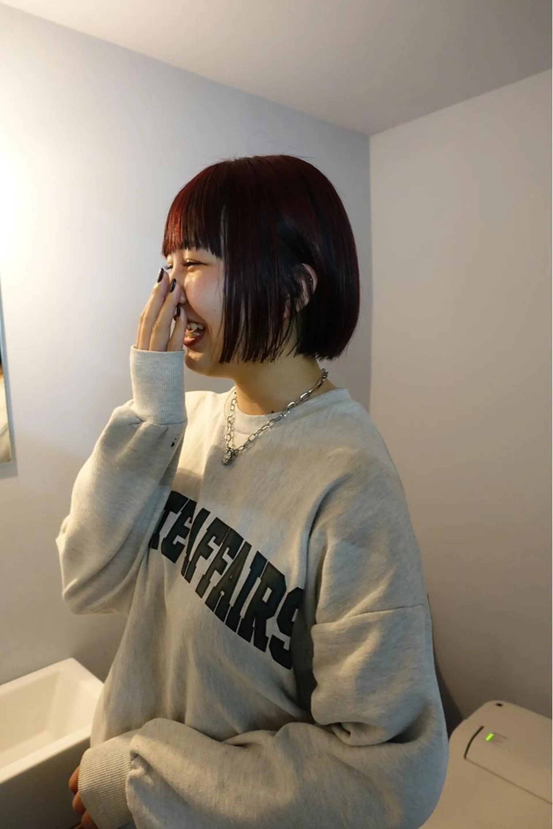 ミディアム カラー 舟橋耀/ブリーチカラ ー/レイヤーカットのヘアスタイル