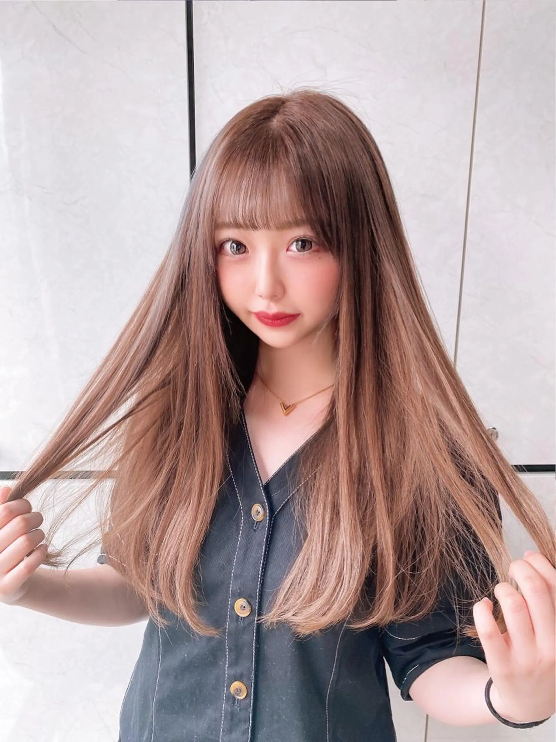 ロング カラー ヘアアレンジ ar+ ❤︎ maiのヘアスタイル