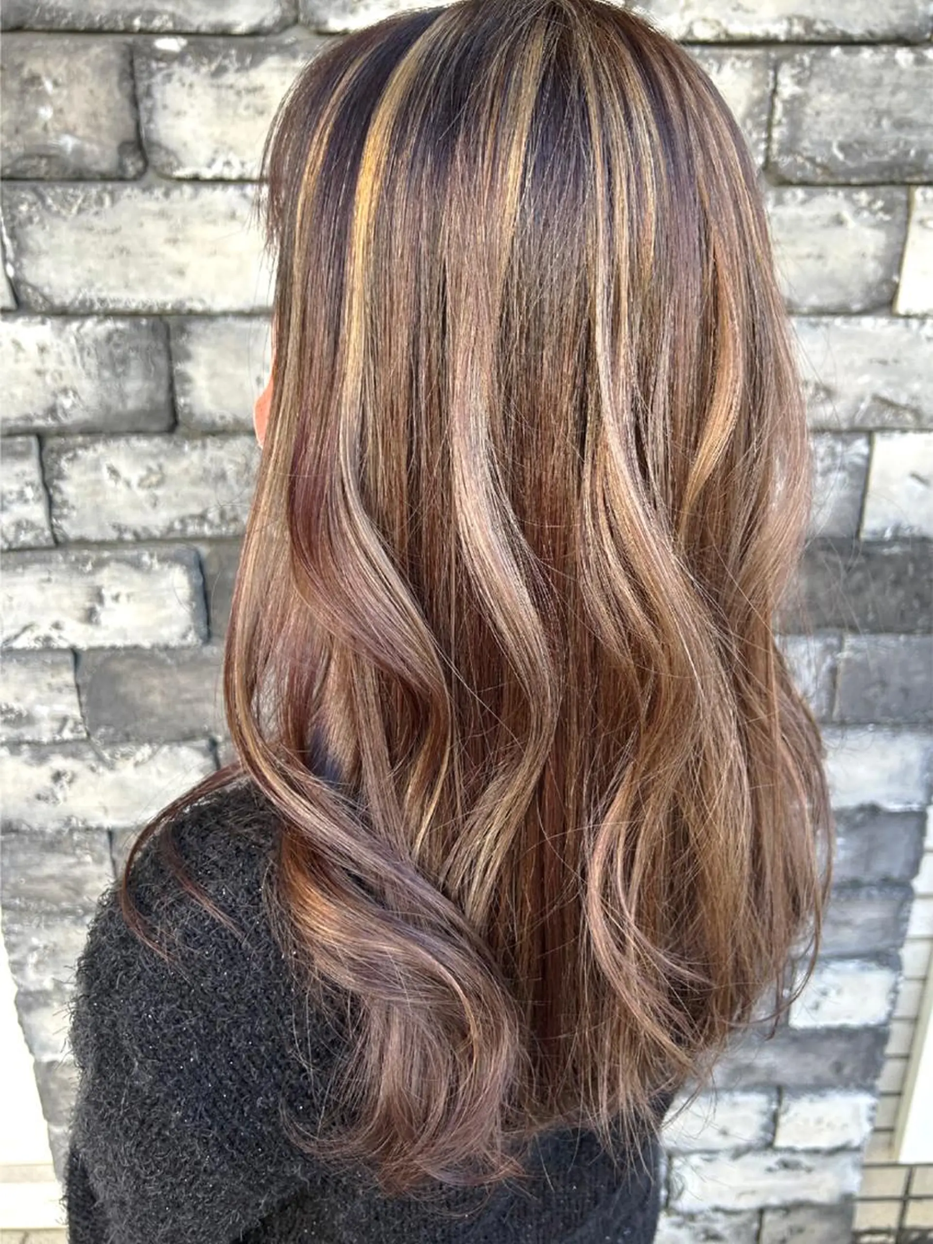 セミロング カラー ベージュカラー ハイライトカラー ミルクティーベージュ ハイライト ヘアカラー トリートメント ヘアセット ❤️千葉県代表❤️ 店長❤️柿本翔一朗のヘアスタイル