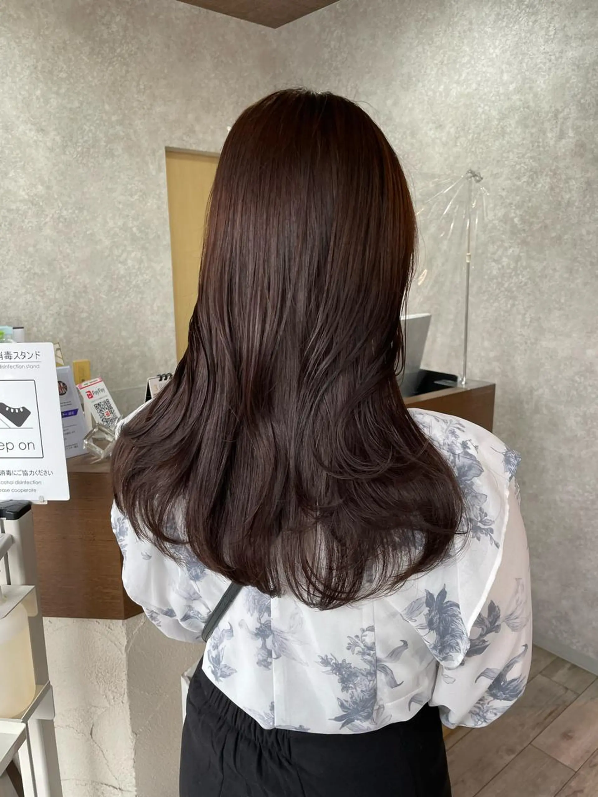 セミロング カラー ブラウンカラー ラベンダーカラー ラベンダーブラウン レイヤーカット 🫧ヒシダアキ /taboo🫧のヘアスタイル