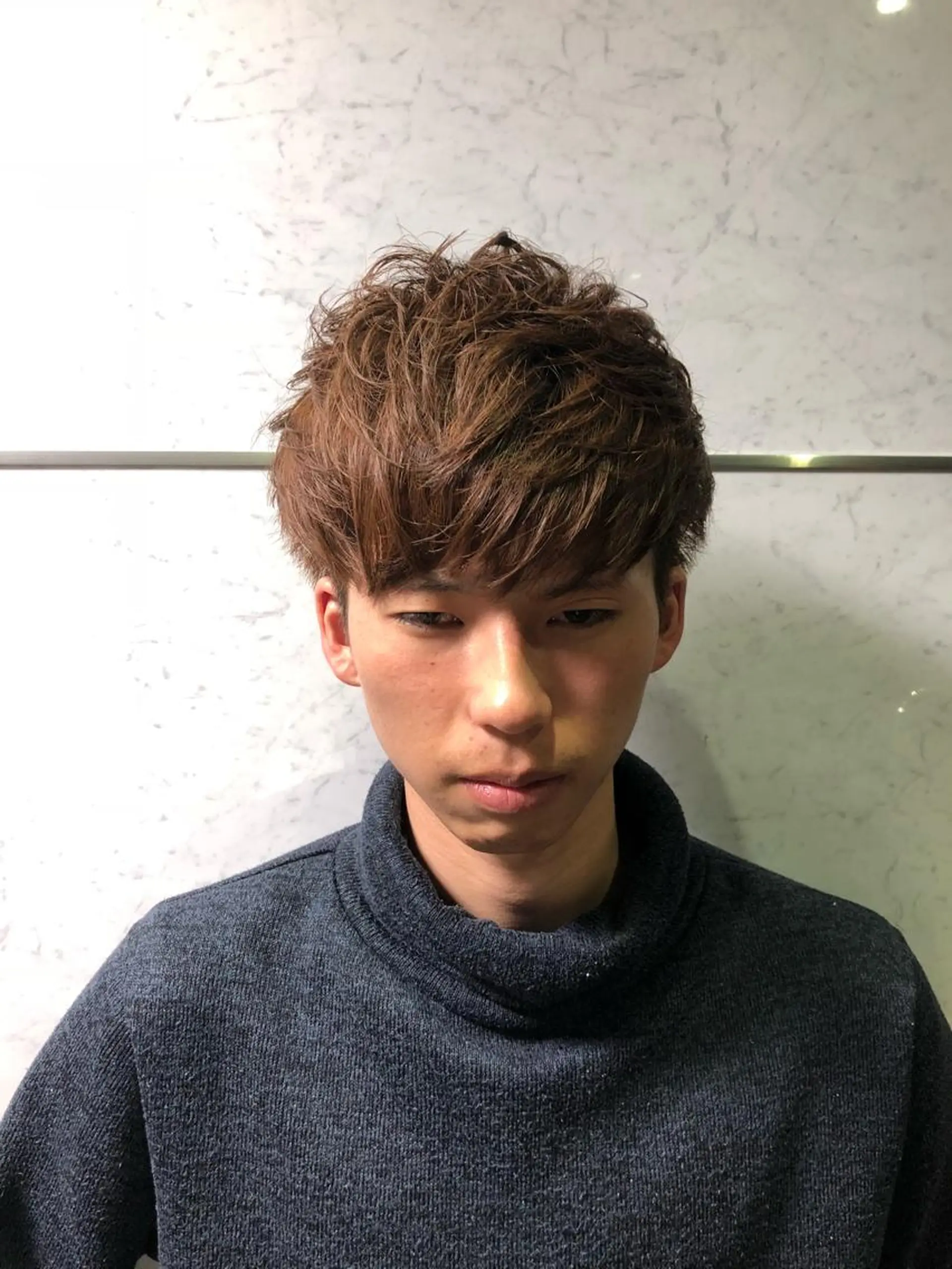 ミディアム カラー メンズ 【店長】福田 健人のヘアスタイル