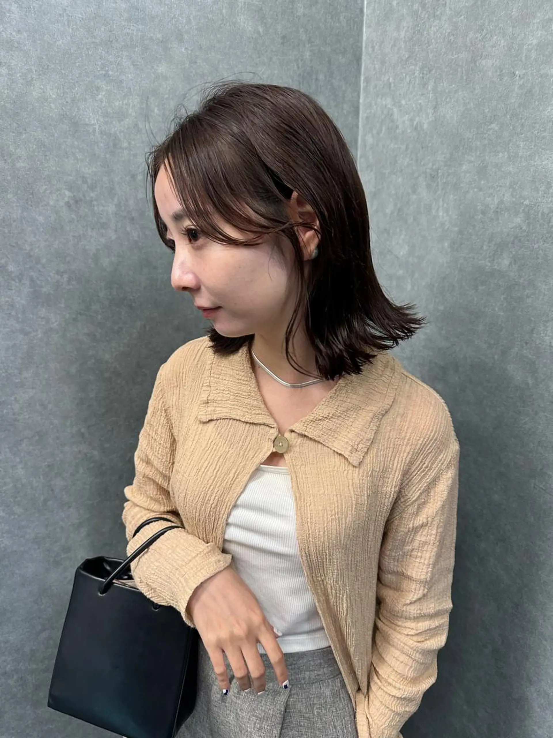 ミディアム 古沢 新のヘアスタイル