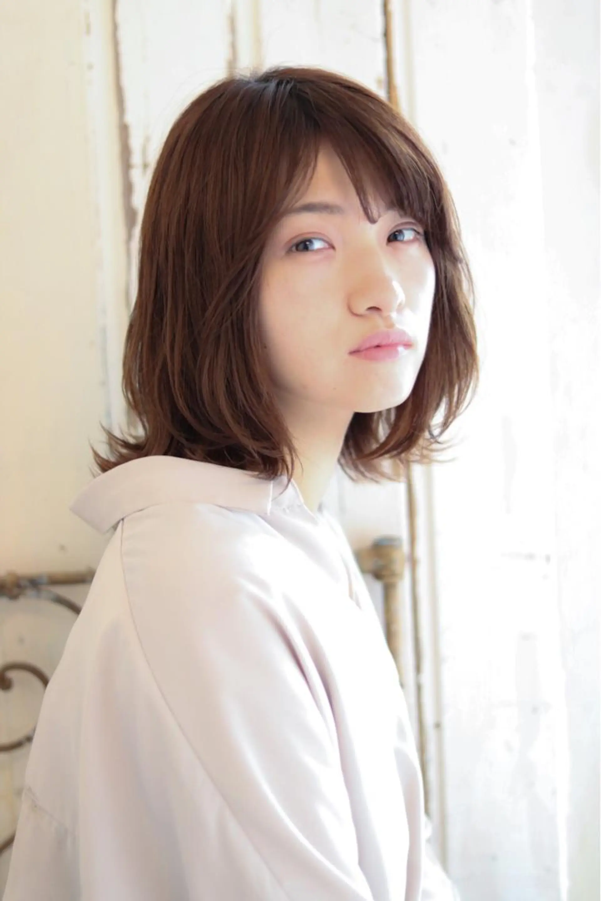 セミロング 野崎 ひかりのヘアスタイル