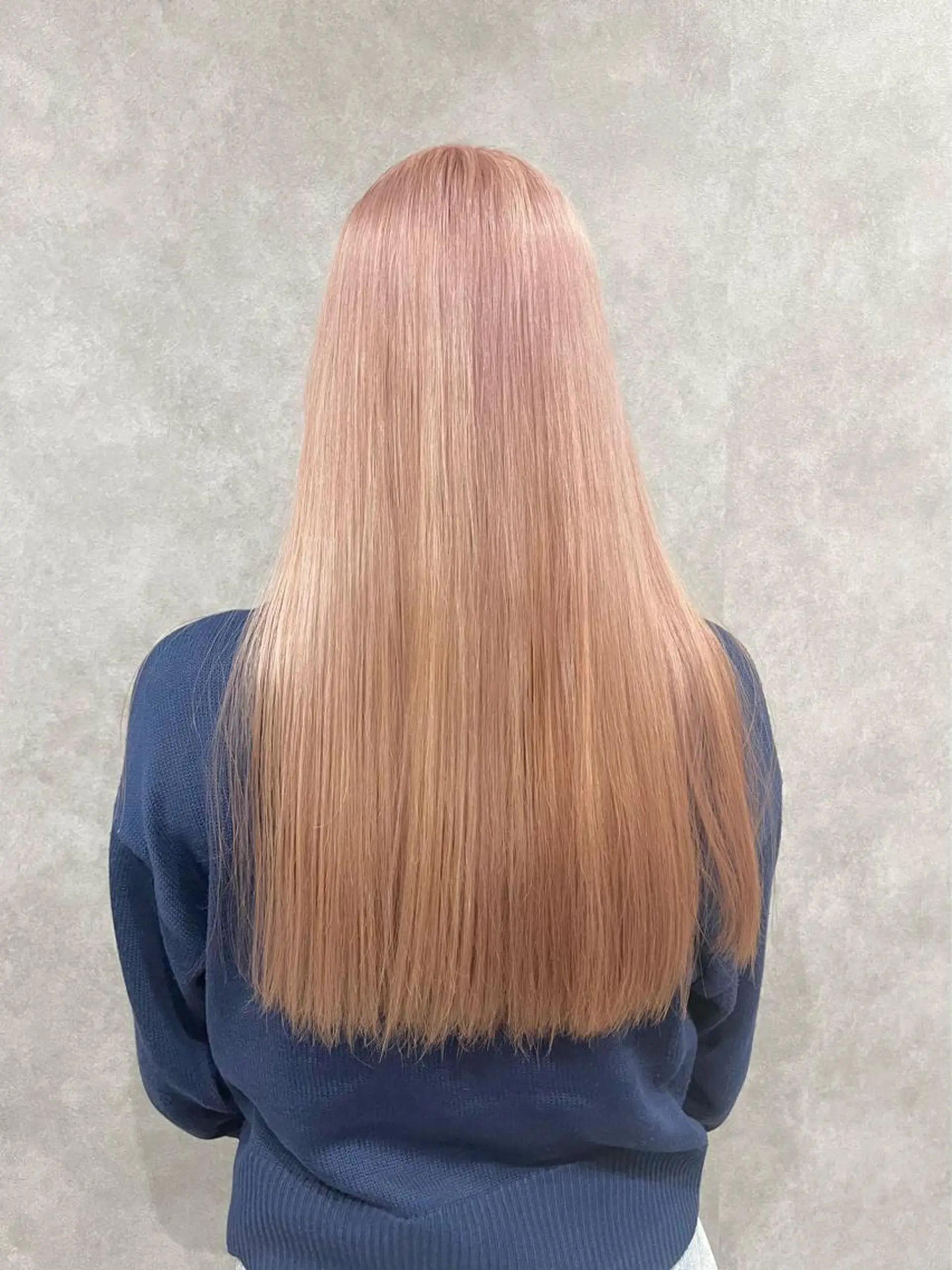 ロング カラー ベージュカラー ピンクカラー ピンクベージュ ヘアカラー FUJINO RYOのヘアスタイル