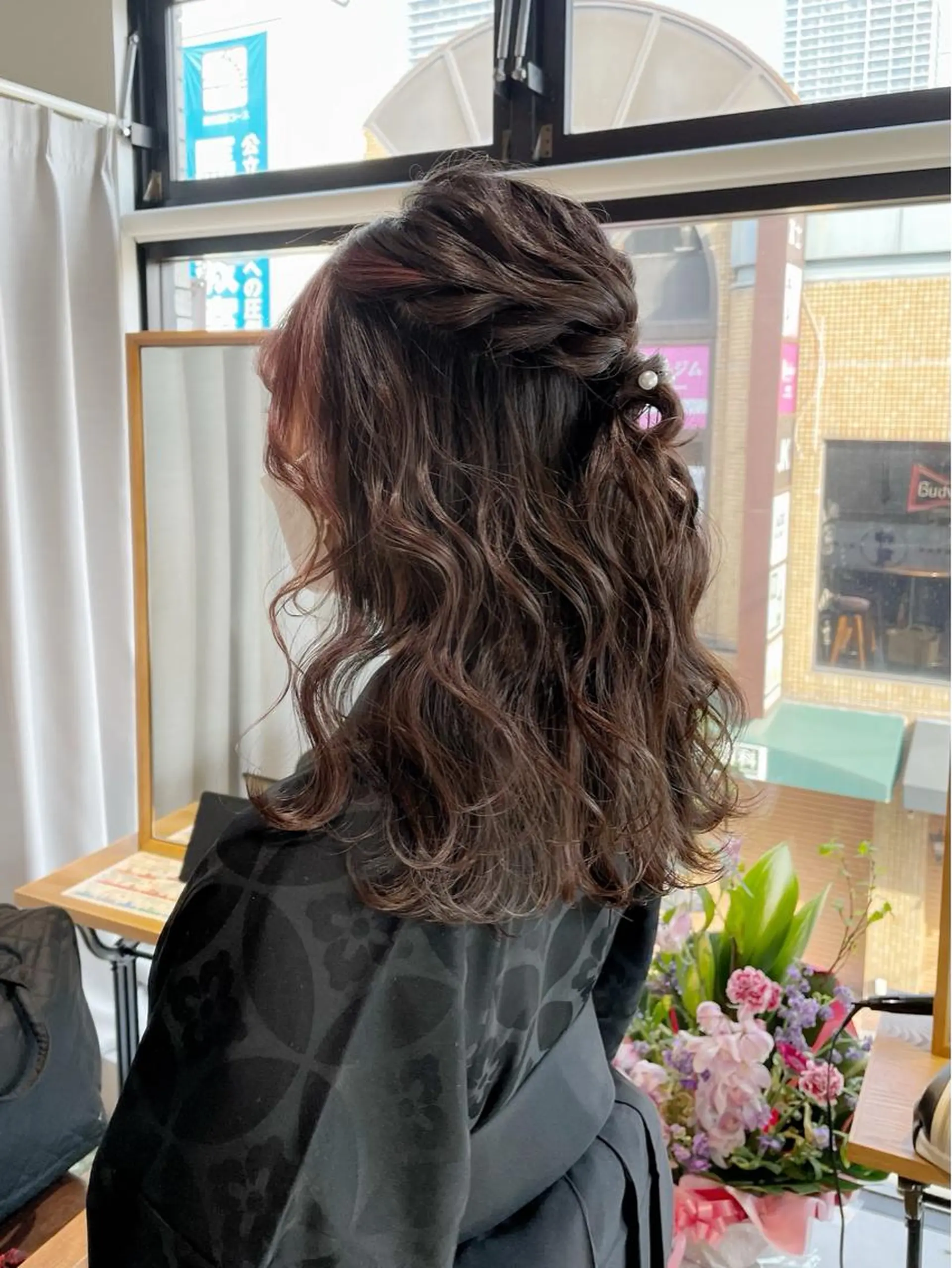 セミロング ヘアアレンジ 杉村 未来のヘアスタイル