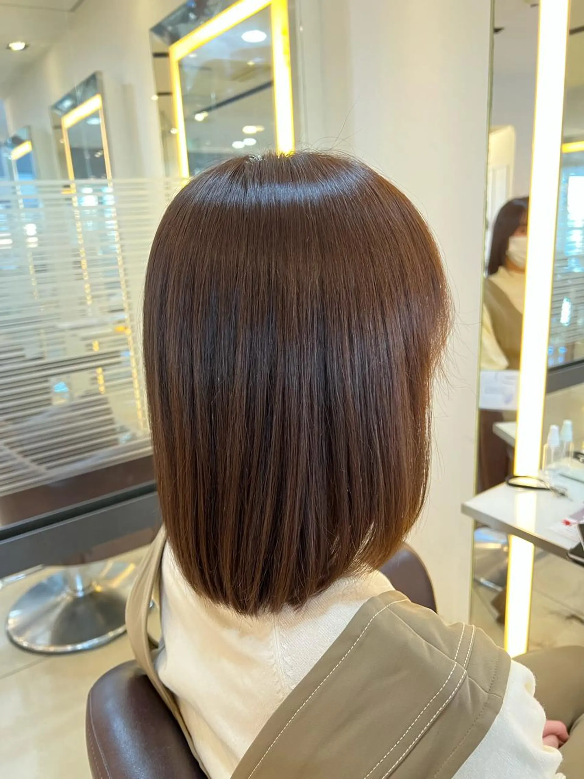 ミディアム カラー ヘアカラー トリートメント 🌺まなみ/ うる艶カラー🌺のヘアスタイル