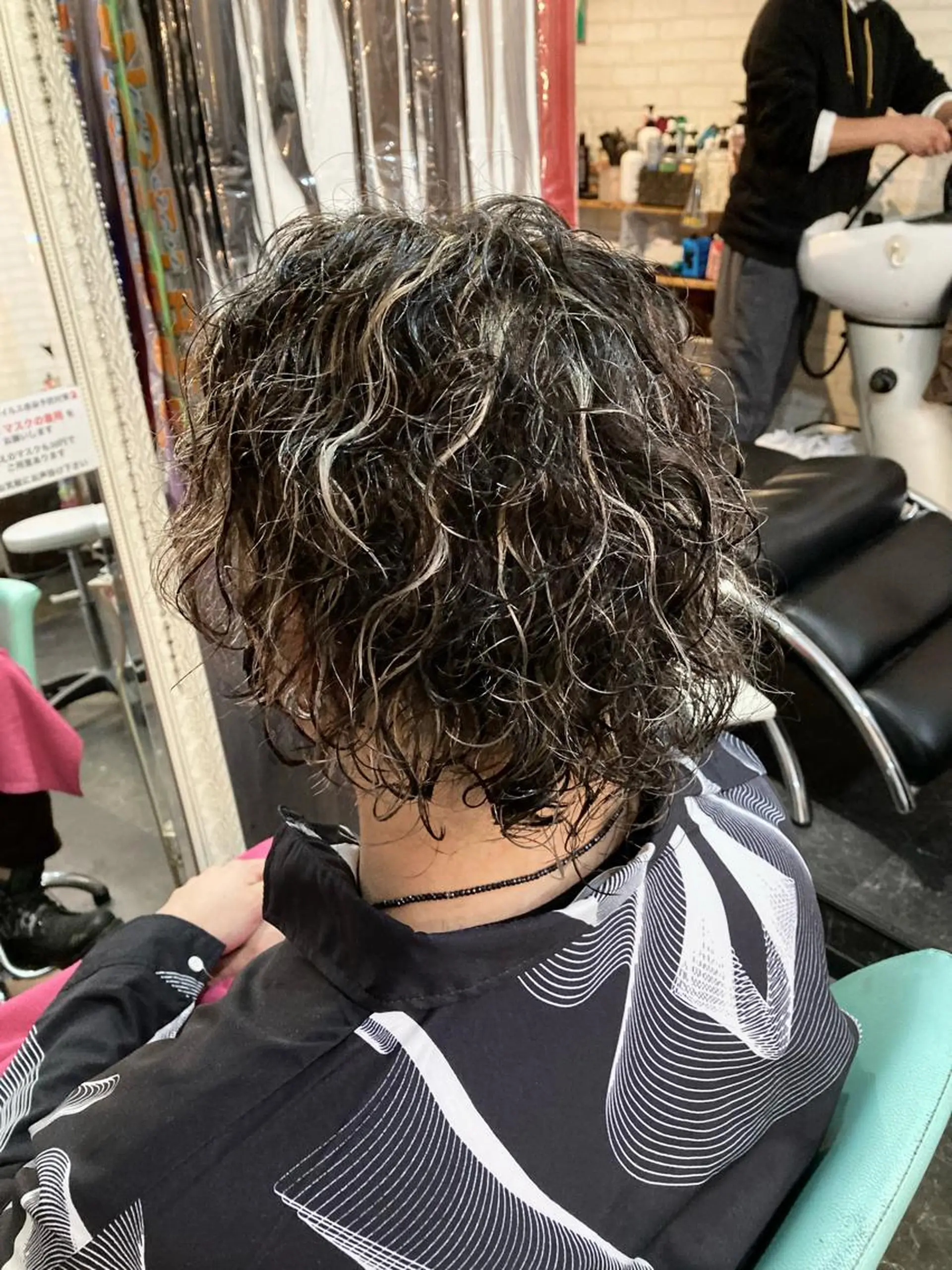 ショート カラー パーマ メンズ カット パーマ Kimura Shinyaのヘアスタイル