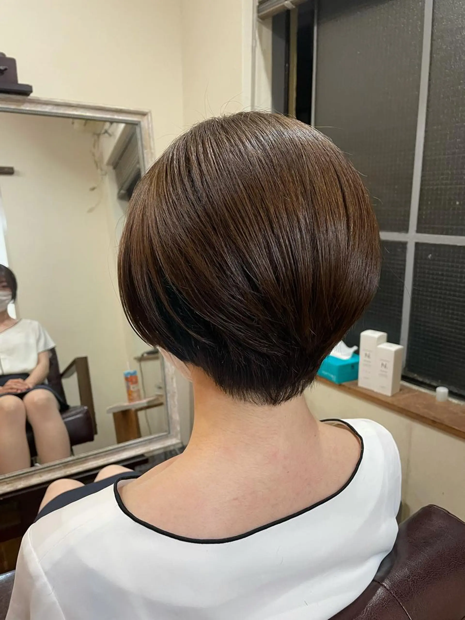 ショート 丸みショート ショートヘア カット ヘアカラー トリートメント ヘッドスパ Lia所属・縮毛矯正の達人 ☆　松本のヘアスタイル