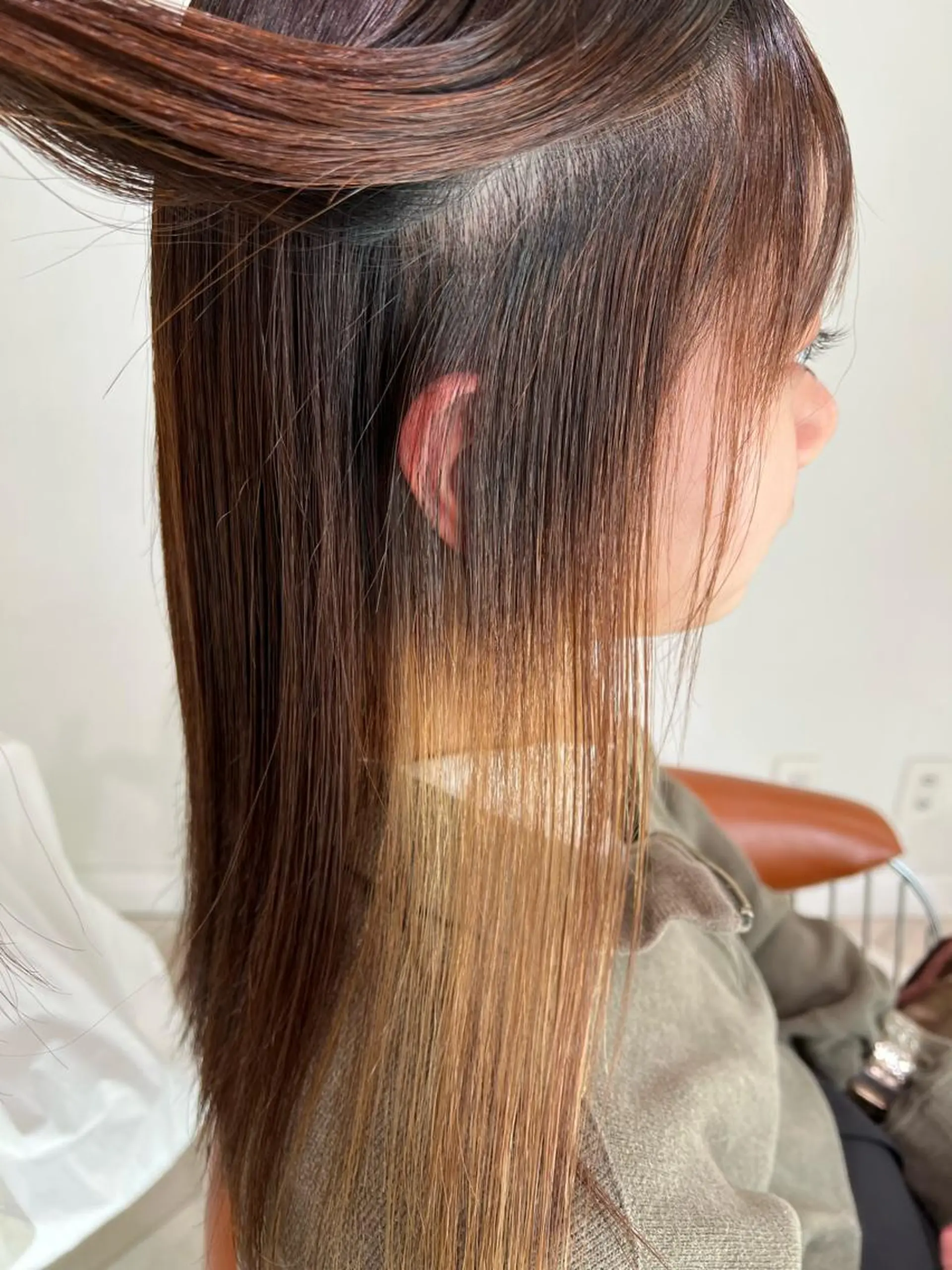 パーマ ブリーチカラー🎀 韓国風/寺門美優のヘアスタイル