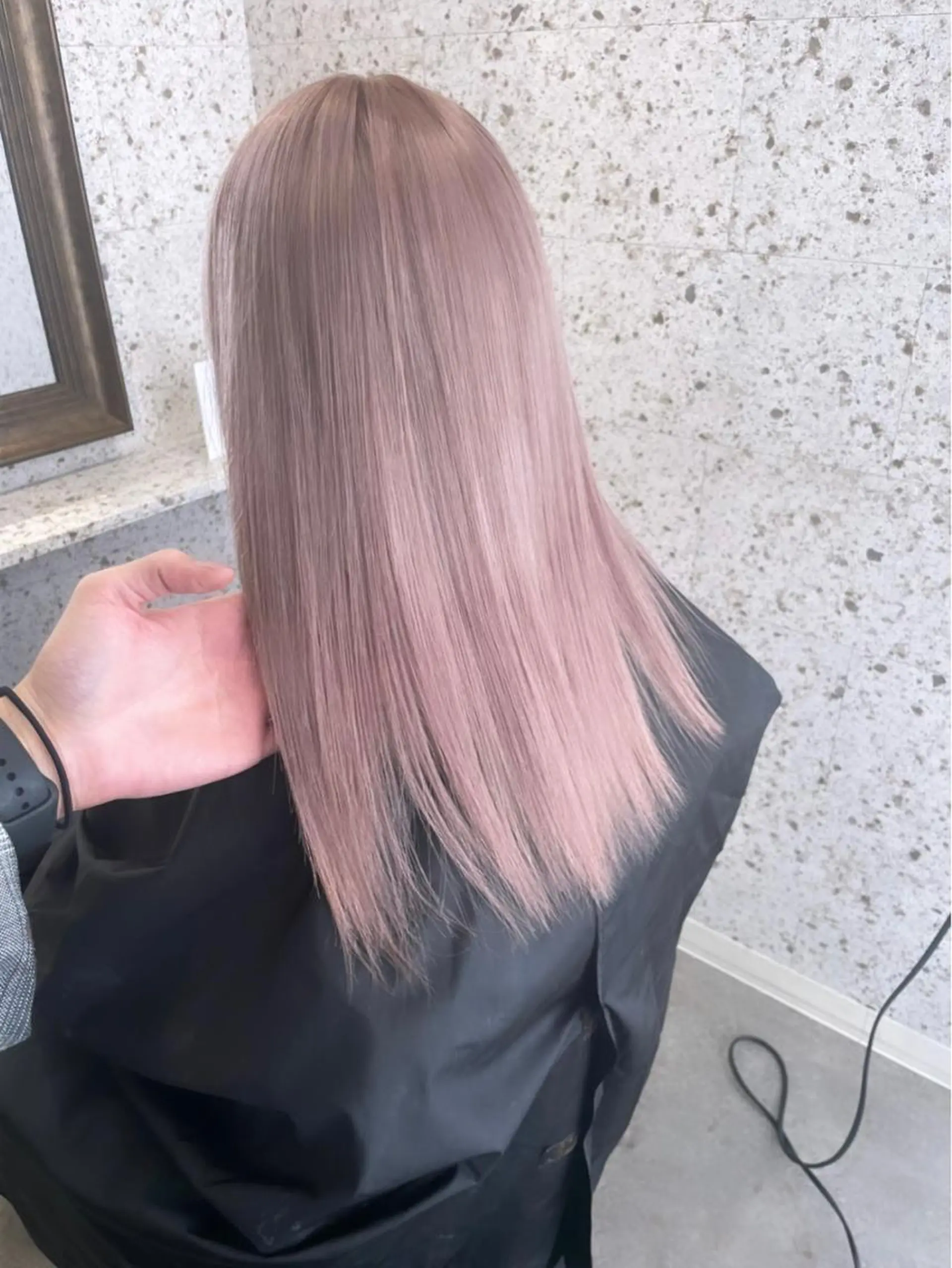 セミロング ヘアカラー 有人/バレイヤージュ /シャドールーツのヘアスタイル