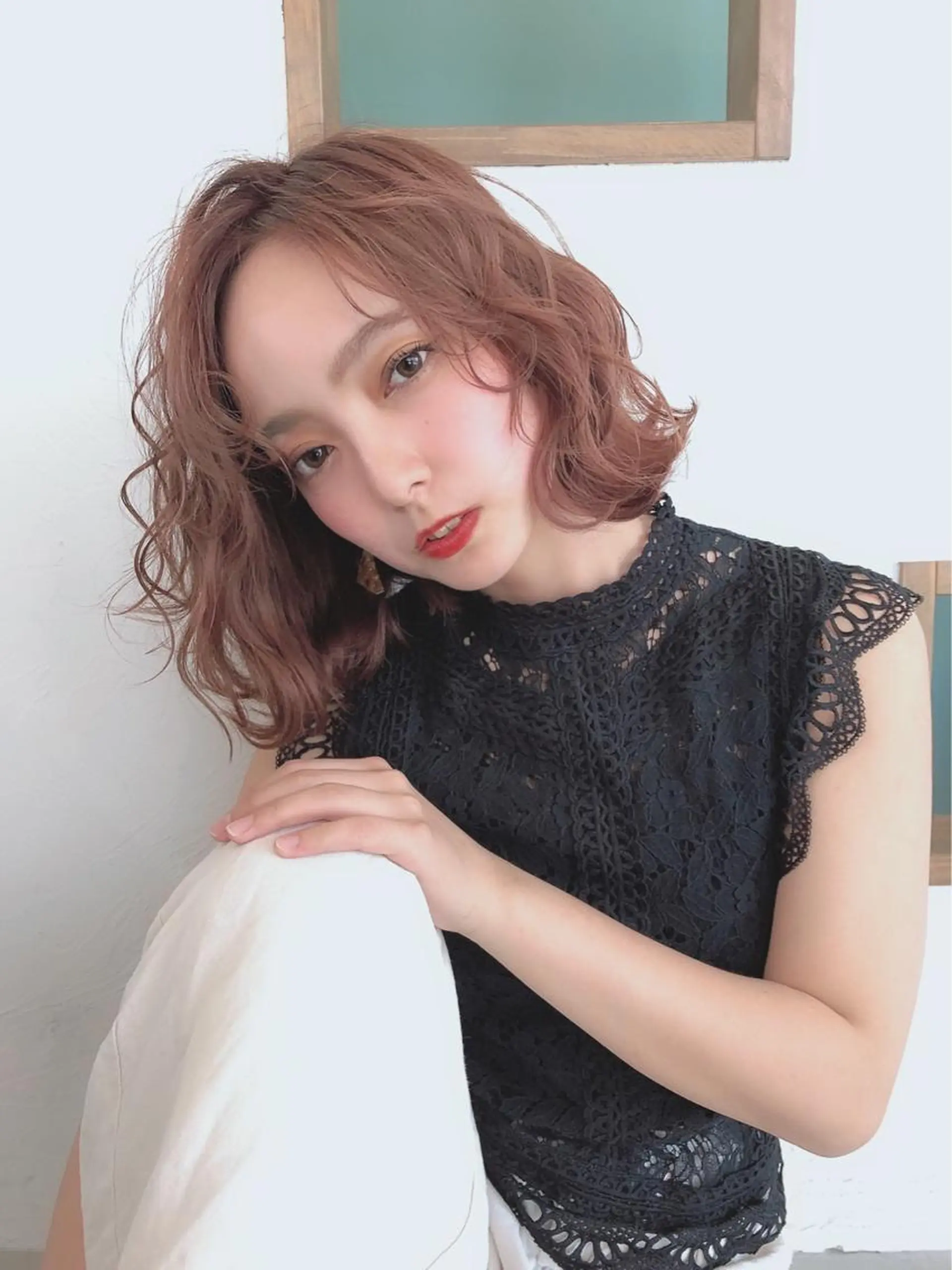 ミディアム カット ヘアカラー トリートメント MICO hair所属・MICO hairのヘアスタイル
