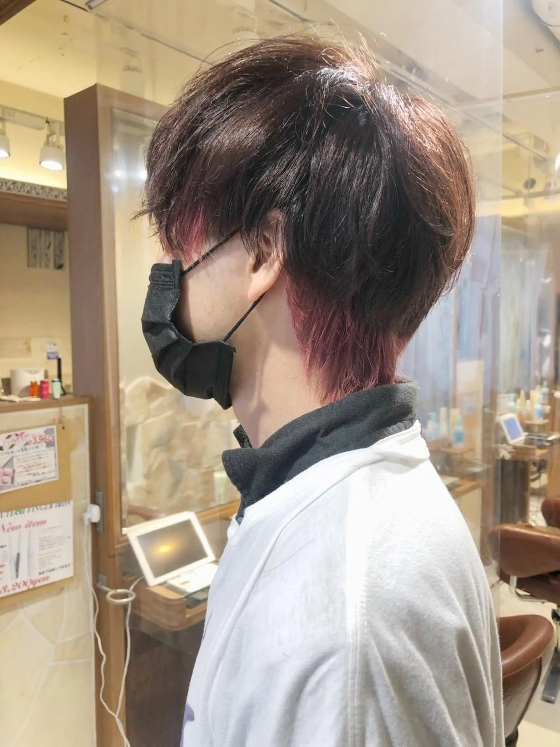 ミディアム メンズ マッシュ メンズウルフカット ウルフカット カット ヘアカラー 【ディレクター 🧸🤍田澤　唯那】のヘアスタイル