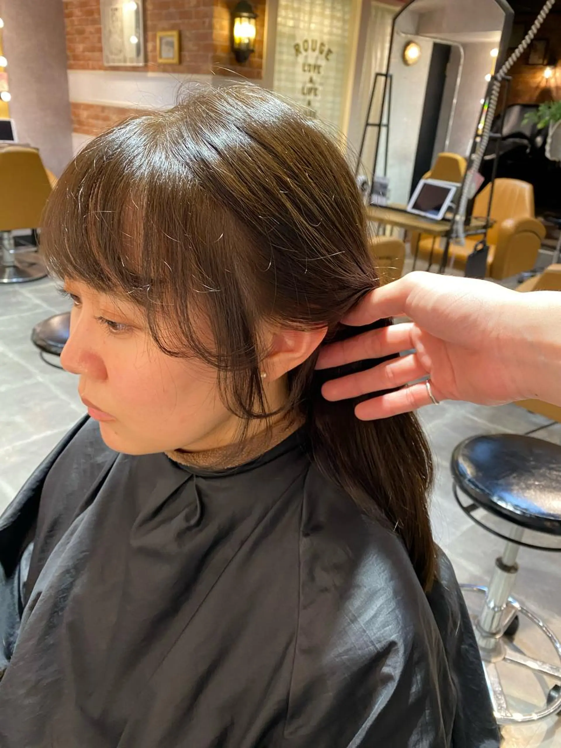 ミディアム ボブ/縮毛矯正 髪質改善/もえるのヘアスタイル