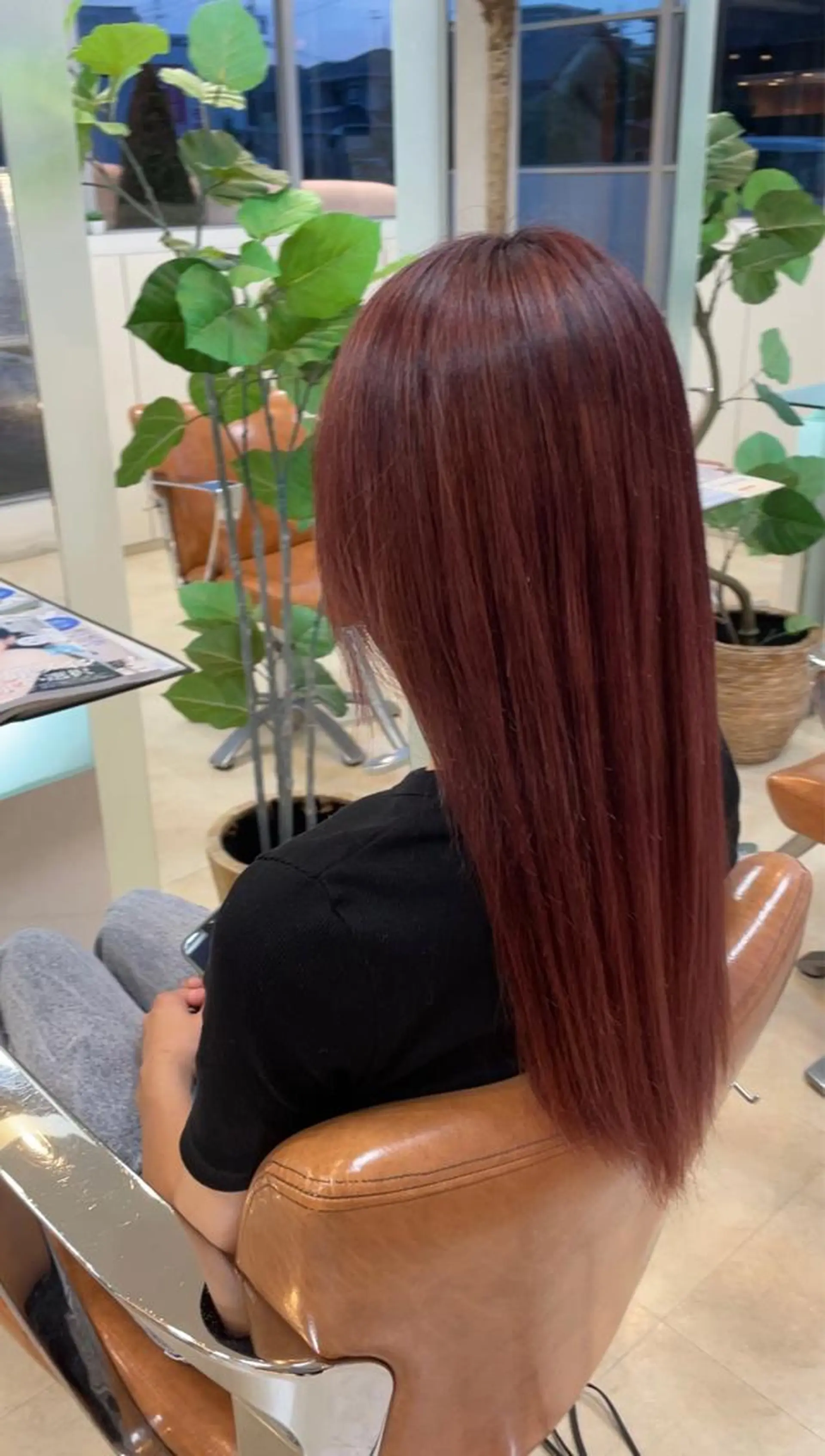 セミロング カラー ブラウンカラー 大宮｜似合わせ髪質 改善カットカラー｜のヘアスタイル