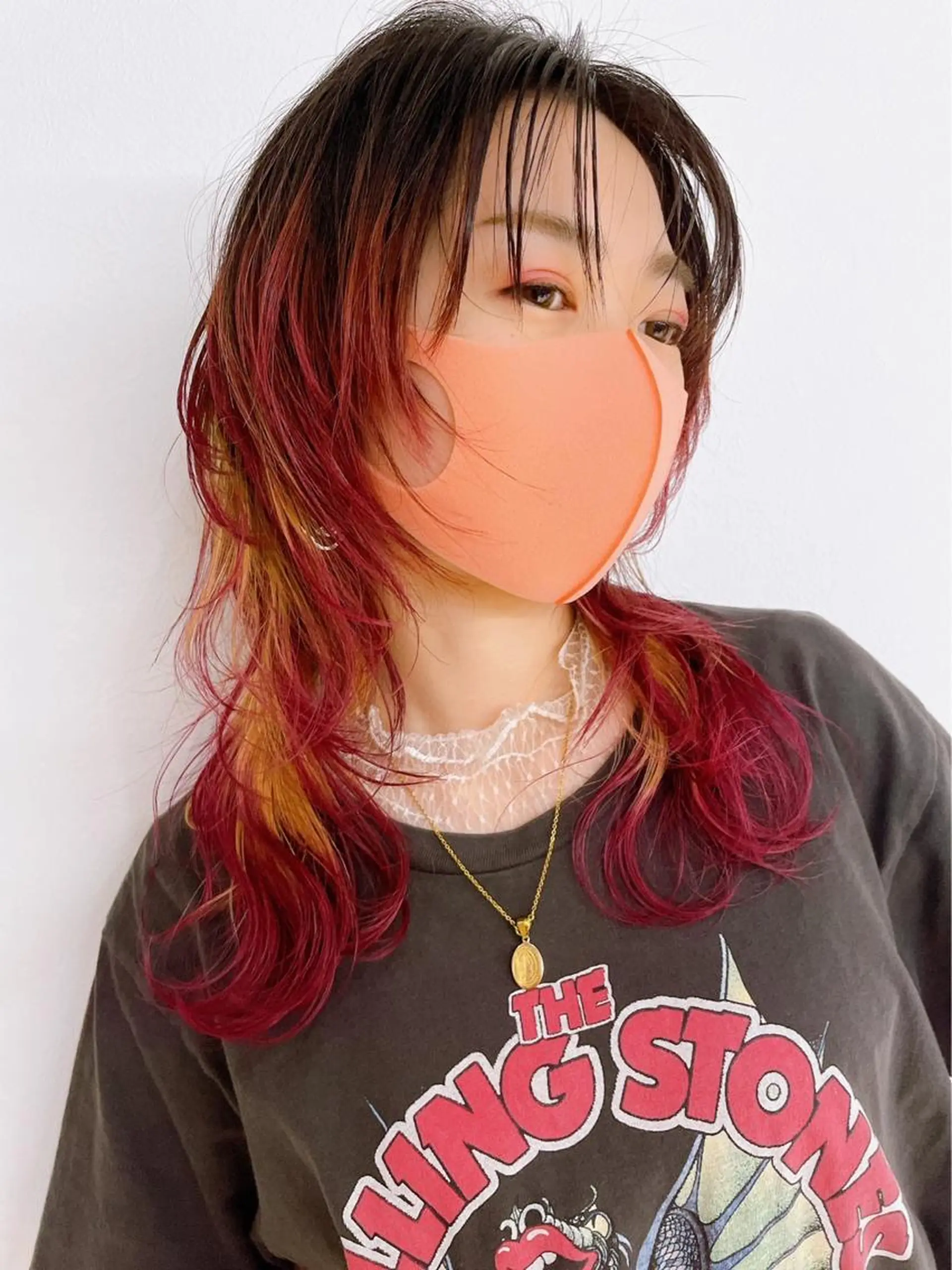 セミロング レイヤーカット ウルフカット やまぎし ひろきのヘアスタイル