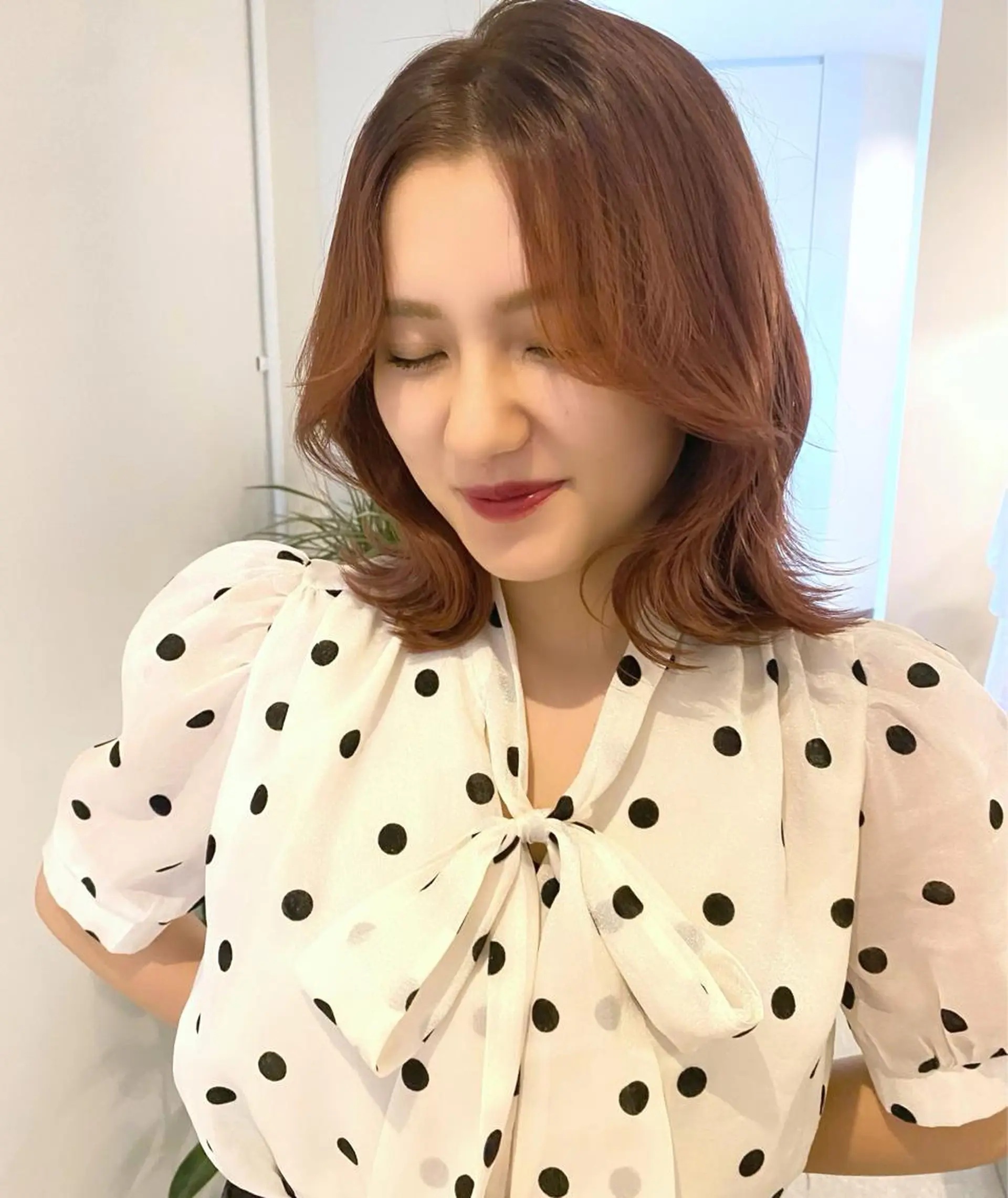 カラー ブリーチ ブリーチなしカラー ヘアカラー mizuki/ピンク ベージュ.レイヤーのヘアスタイル