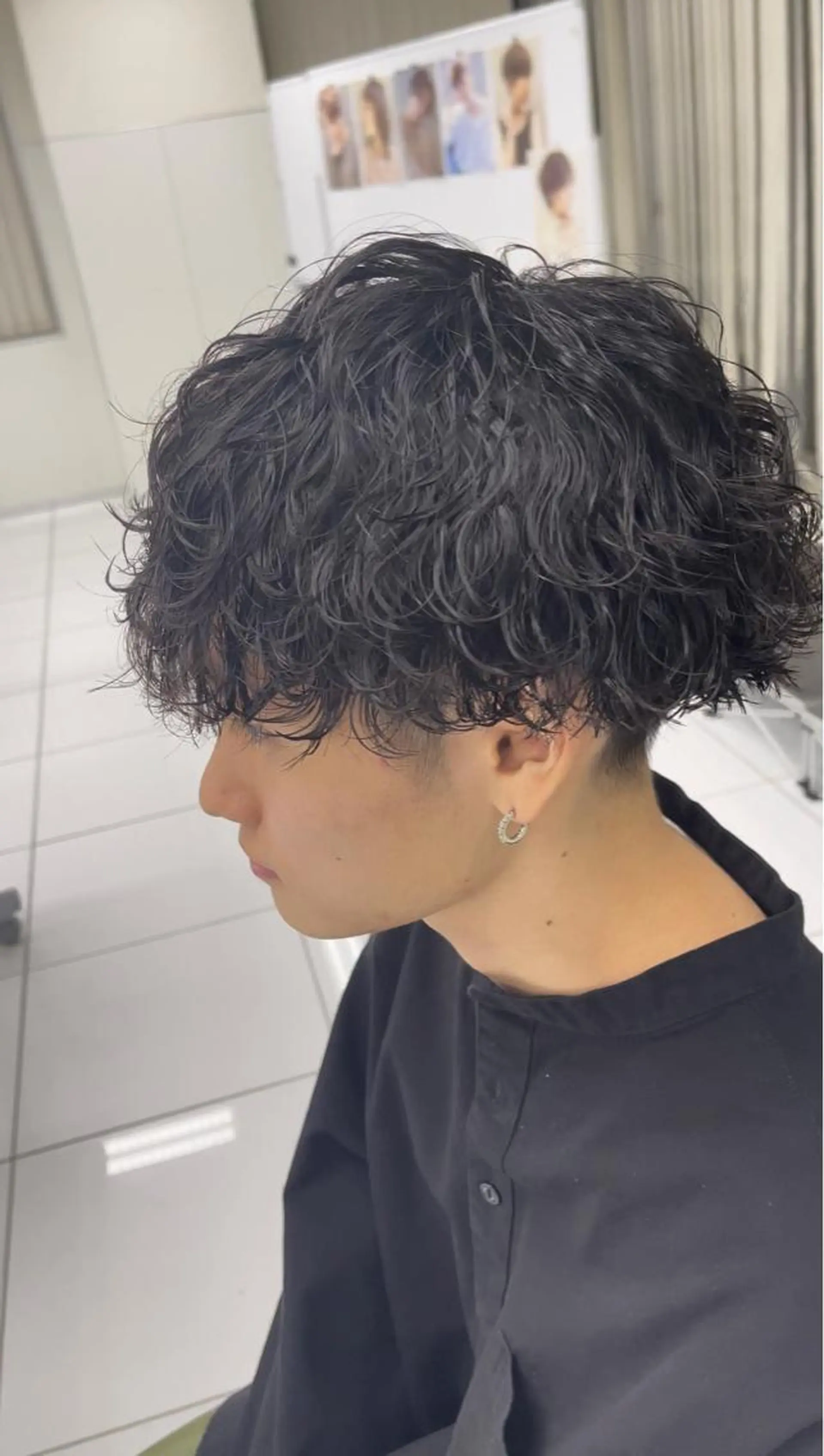 ショート パーマ メンズ カット パーマ 🌞メンズパーマ ONOE💈のヘアスタイル