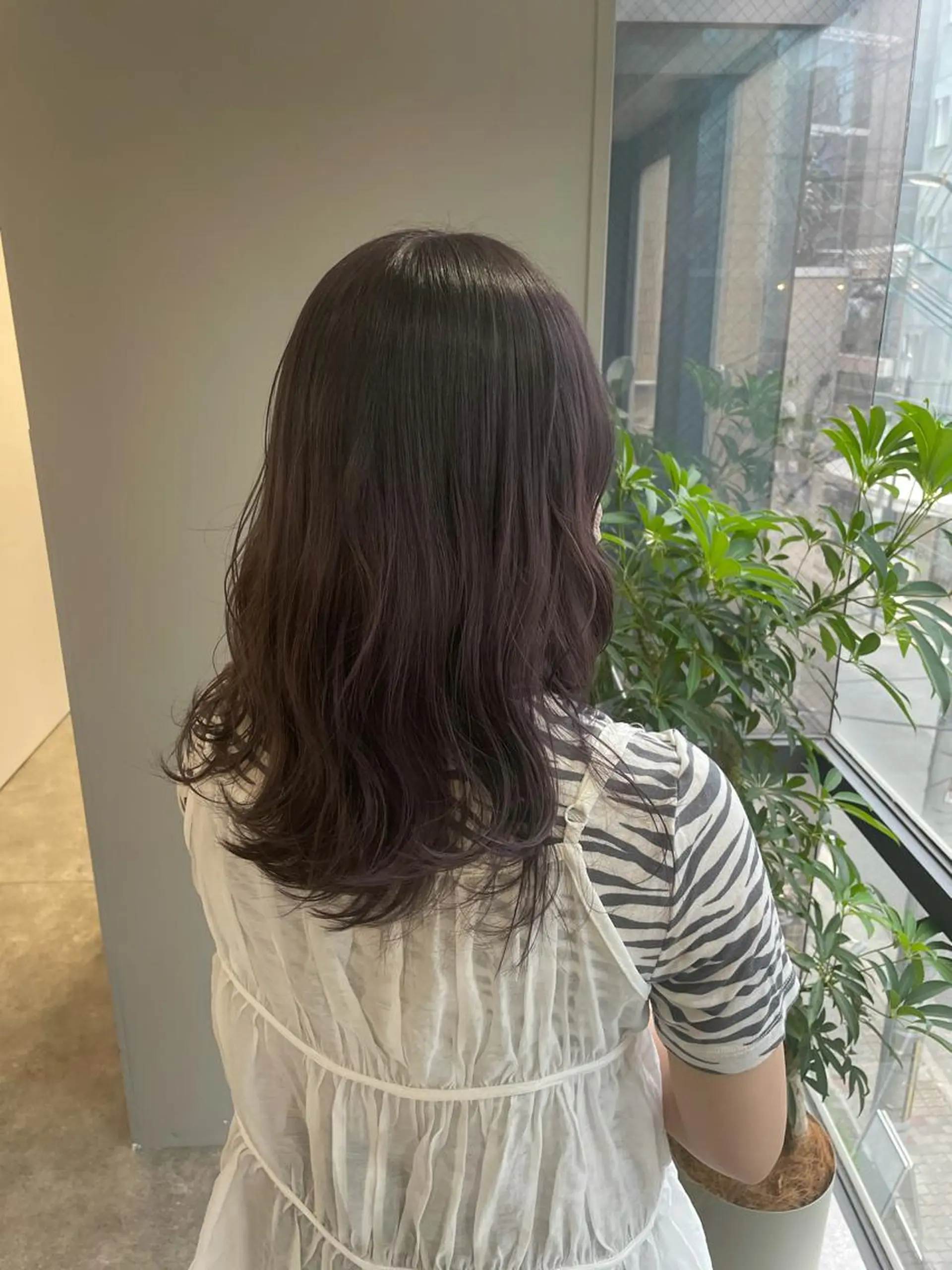 ロング パープルカラー ヘアカラー soyon心斎橋所属・♡透明感/艶カラー/ M a I ♡のヘアスタイル