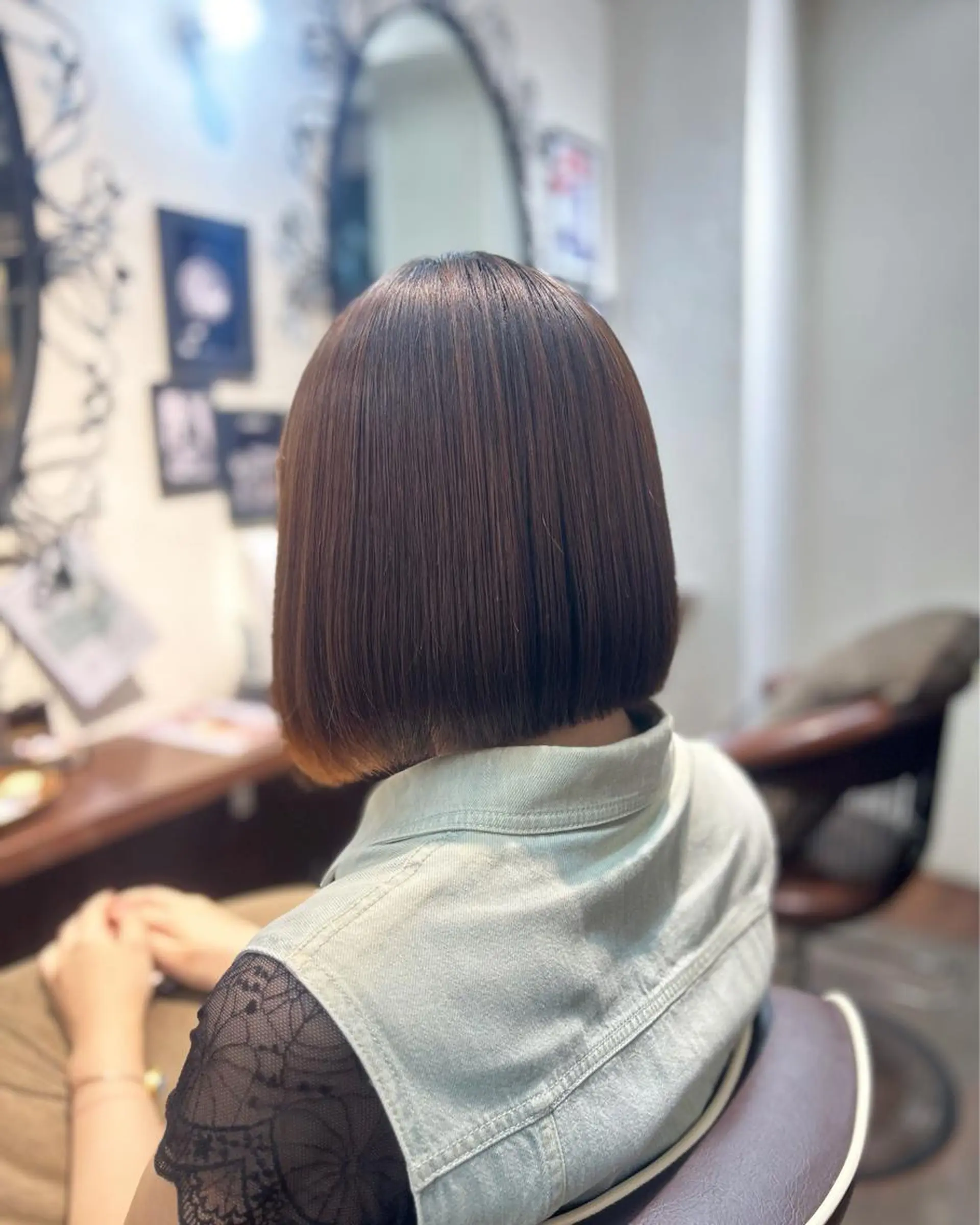 ミディアム ボブ allure所属・【髪質改善】ena 縮毛矯正/落合/新宿のヘアスタイル