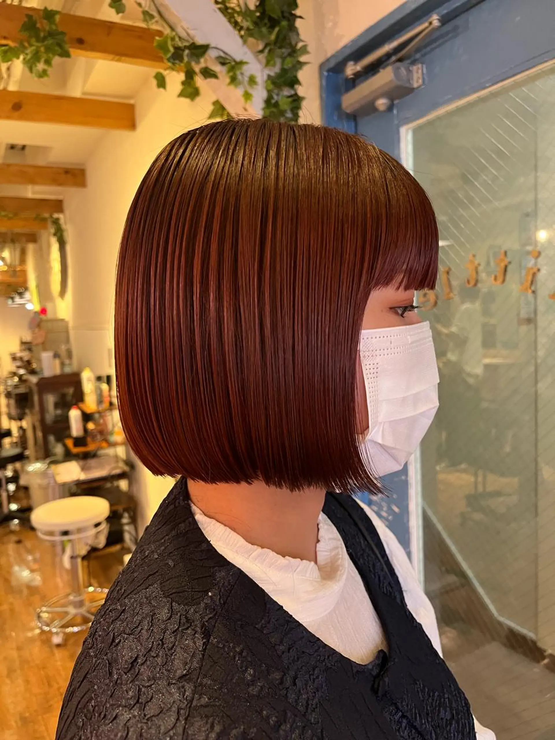 ショート カラー ボルドーカラー SOYON 🤍CHIZU🤍.のヘアスタイル