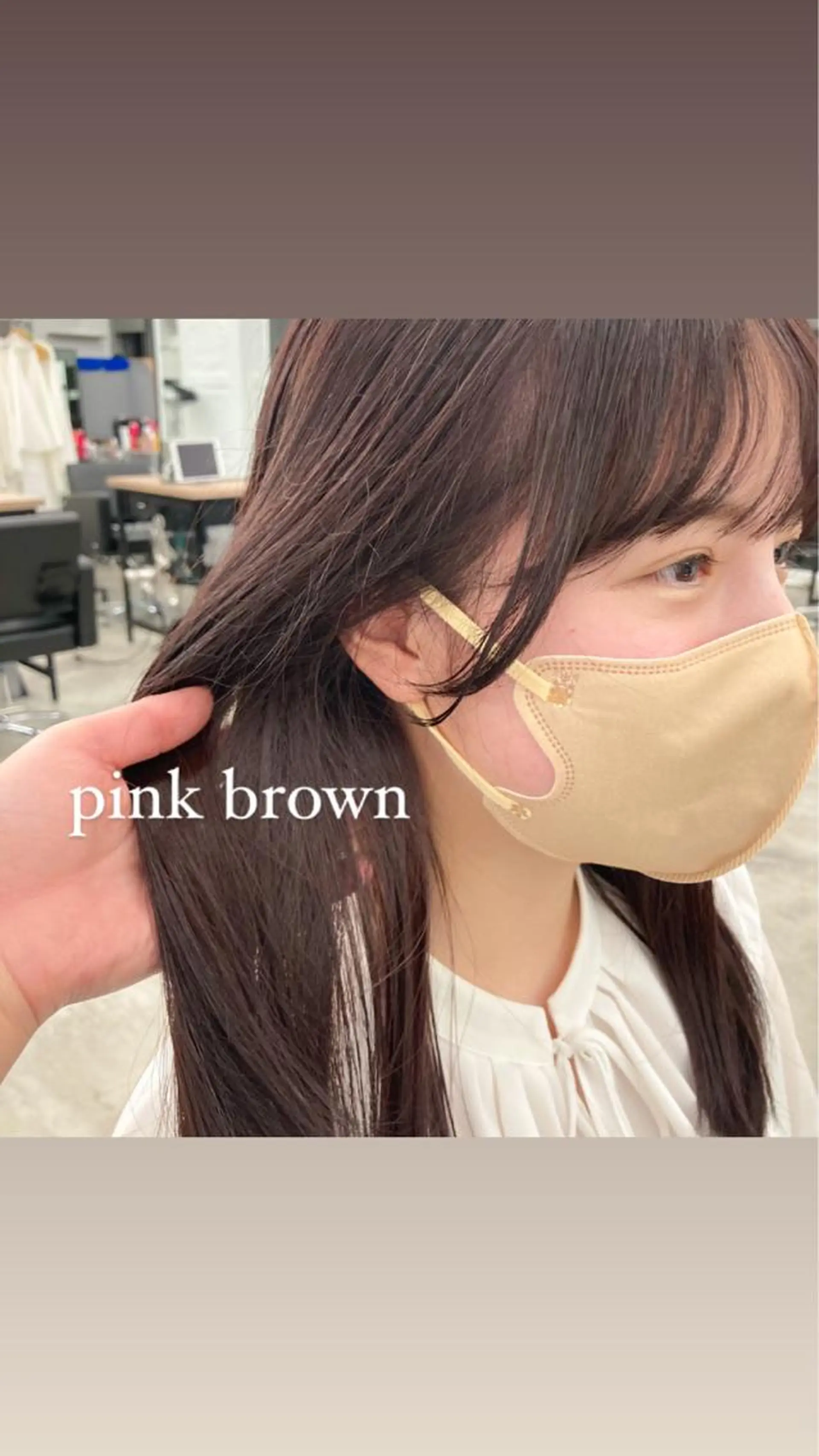 セミロング カラー 暖色/艶髪/ボブ/ ショート/Ayaのヘアスタイル