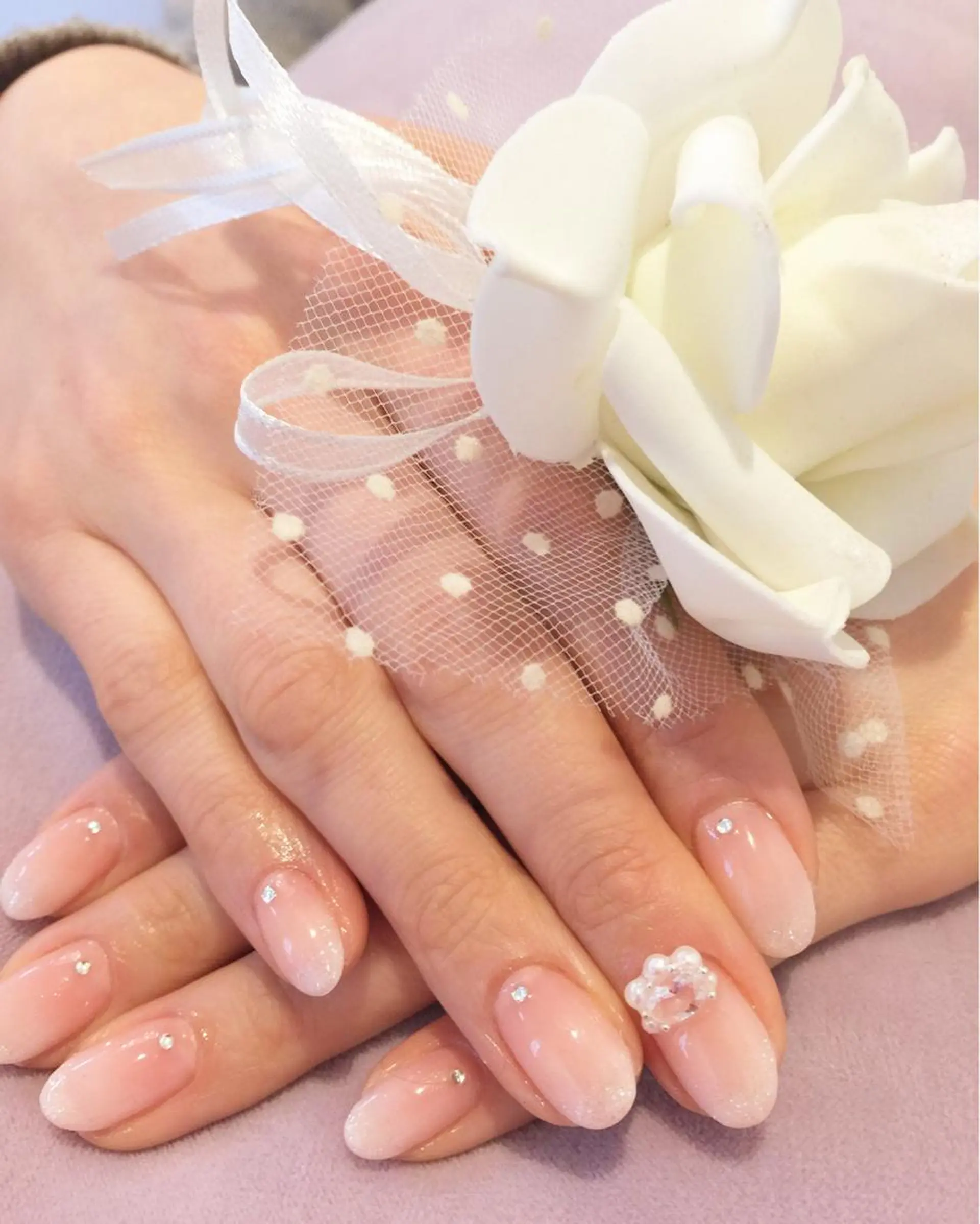 ネイル ジェルネイル ブライダルネイル juedi nail(木曜日のネイル)所属・juedi nail 〜木曜日のネイル〜のネイルデザイン
